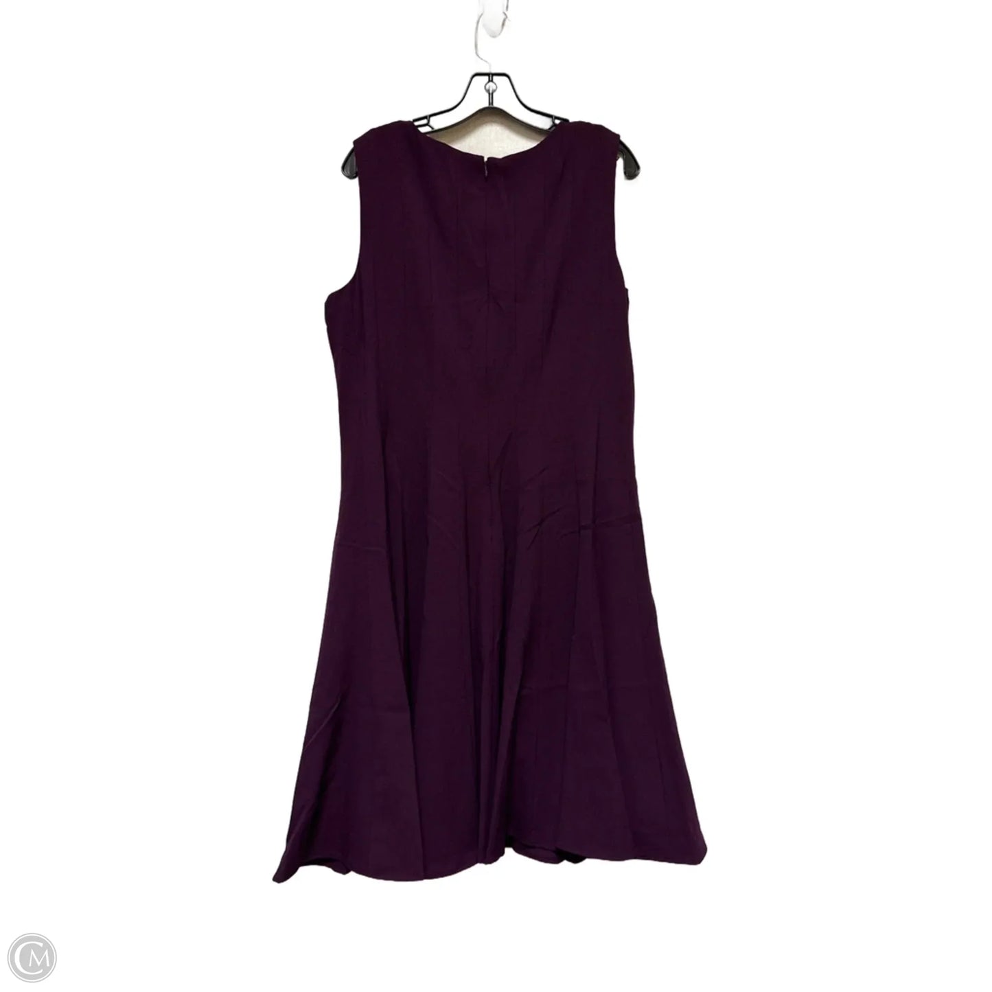 Dress Casual Midi By Calvin Klein In Purple, Size: Xl