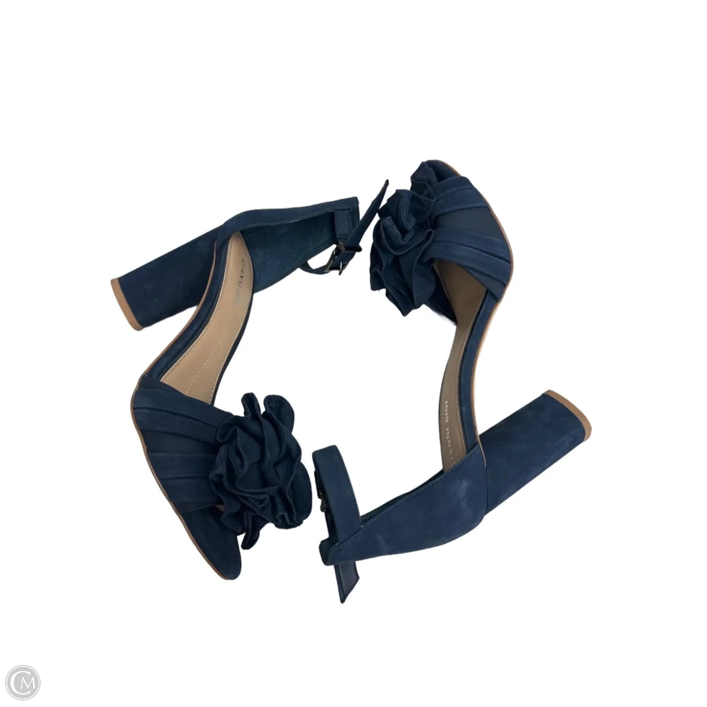 Sandals Heels Block By Gianni Bini In Navy, Size: 8.5
