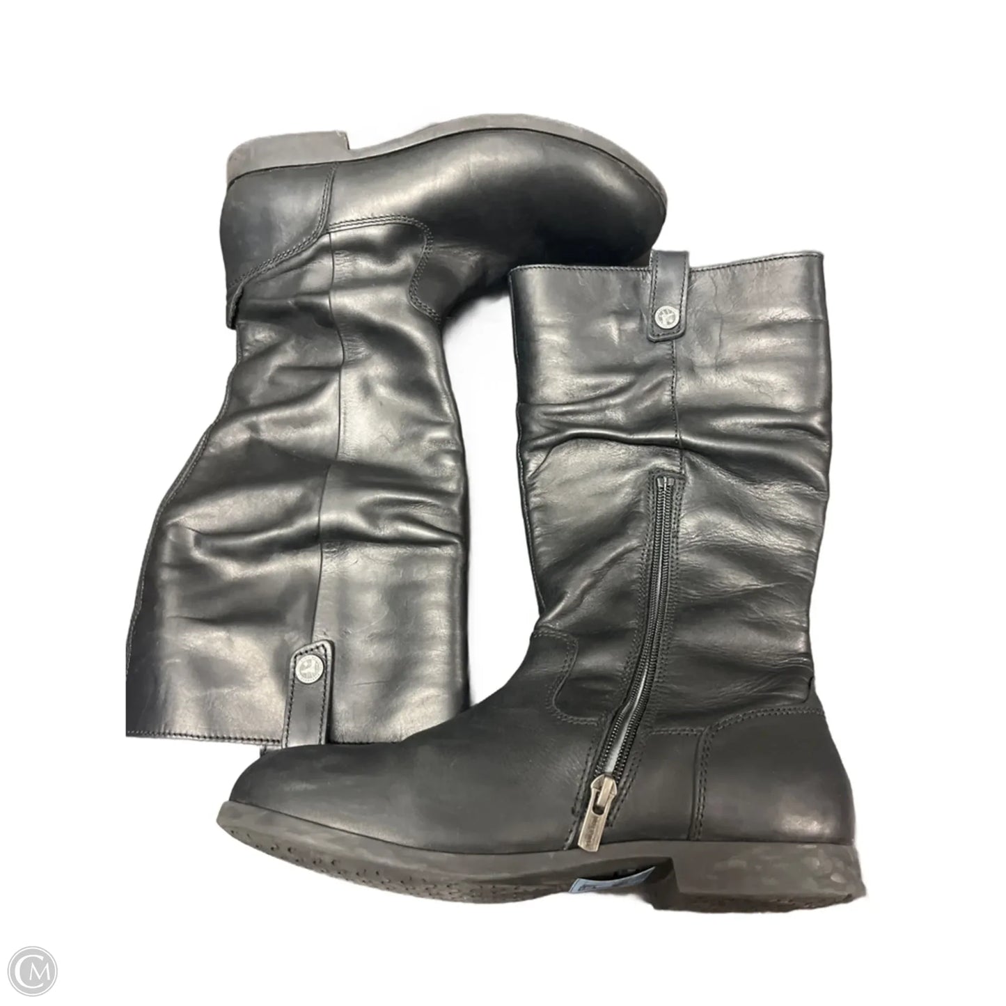 Boots Mid-calf Flats By Birkenstock In Black, Size: 8