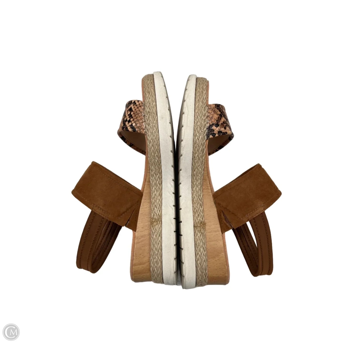 Sandals Heels Wedge By Kenneth Cole In Snakeskin Print, Size: 6