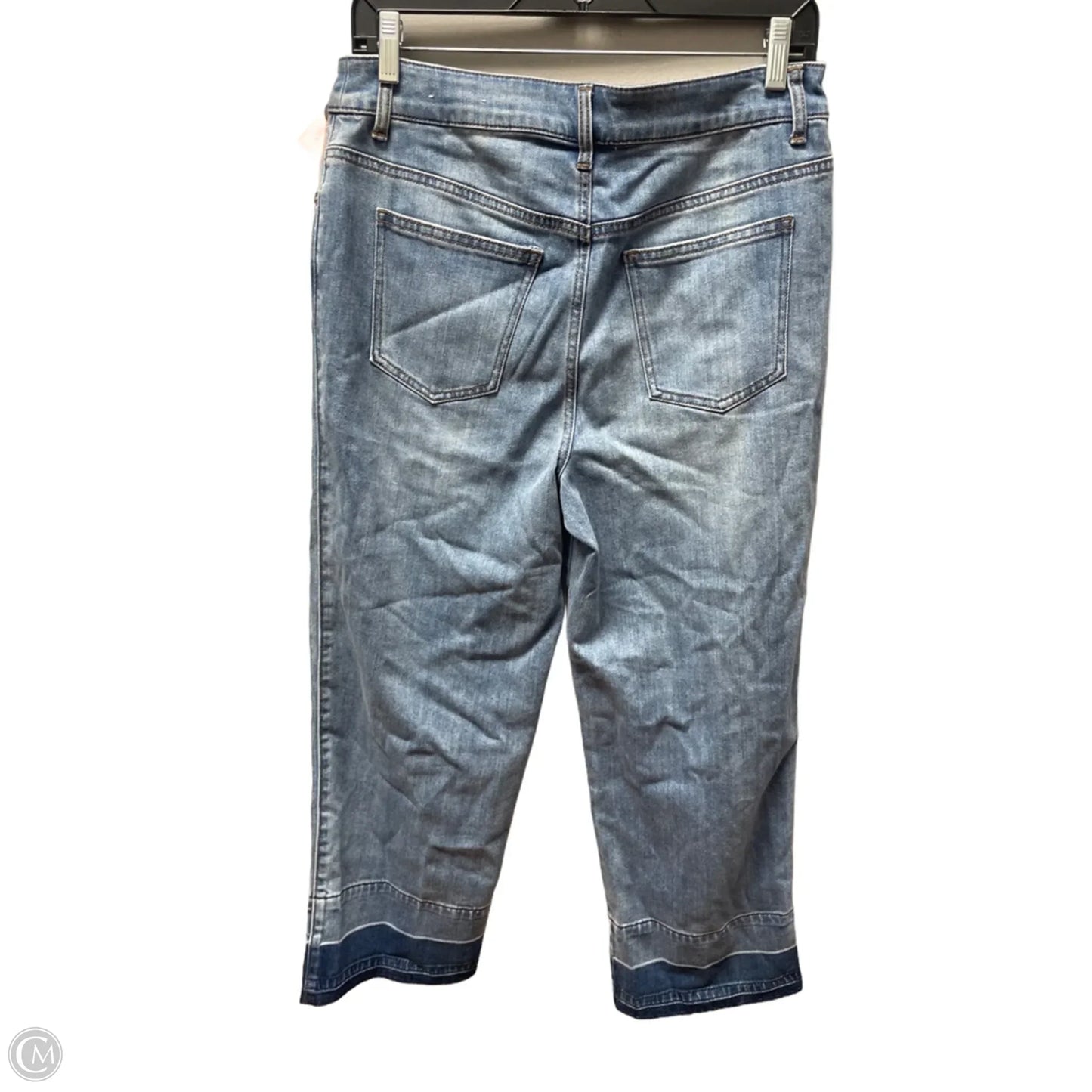 Jeans Wide Leg By Chicos In Blue Denim, Size: 6