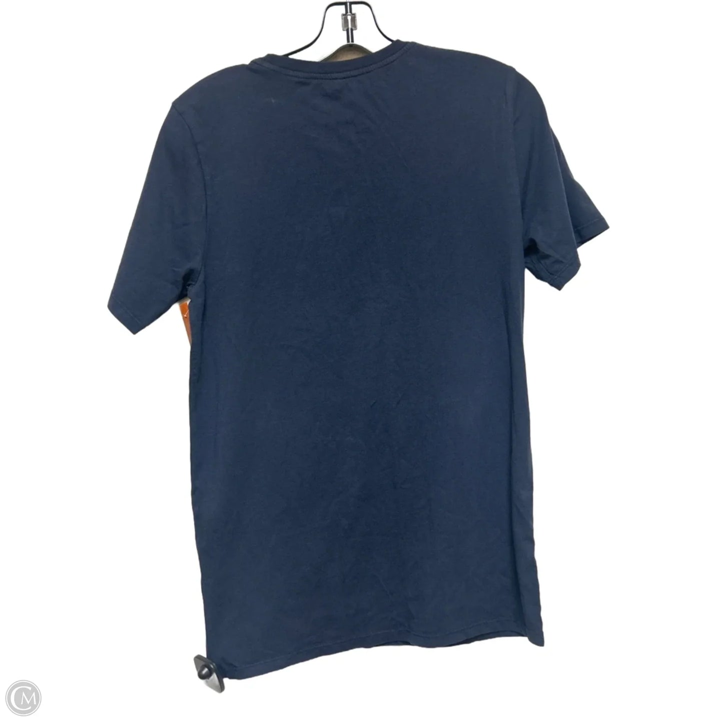 Athletic Top Short Sleeve By Nike In Navy, Size: S