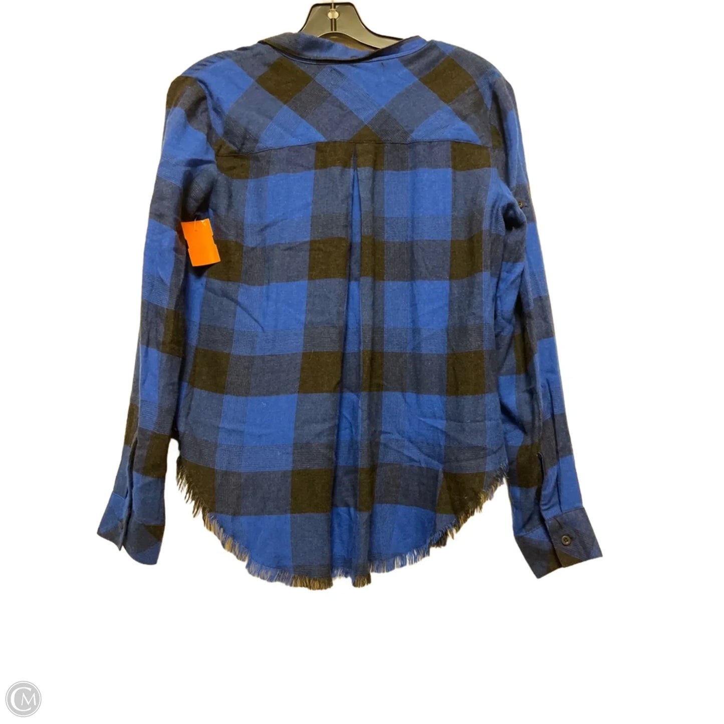 Top Long Sleeve By Cloth & Stone In Plaid Pattern, Size: Xs