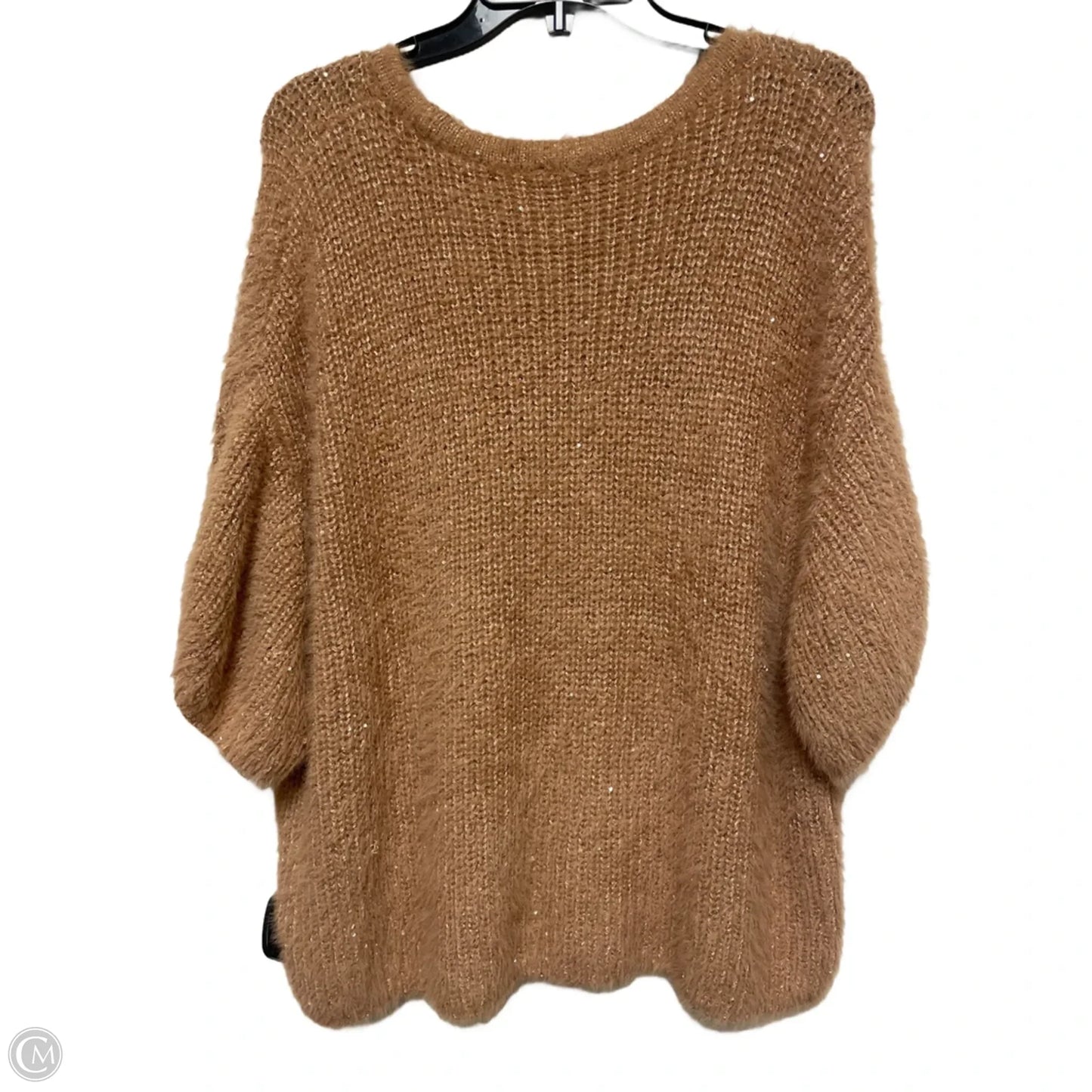 Sweater Short Sleeve By Express In Tan, Size: L