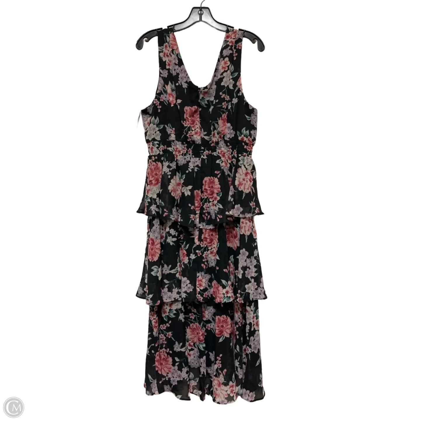 Dress Casual Midi By Nine West In Floral Print, Size: 12