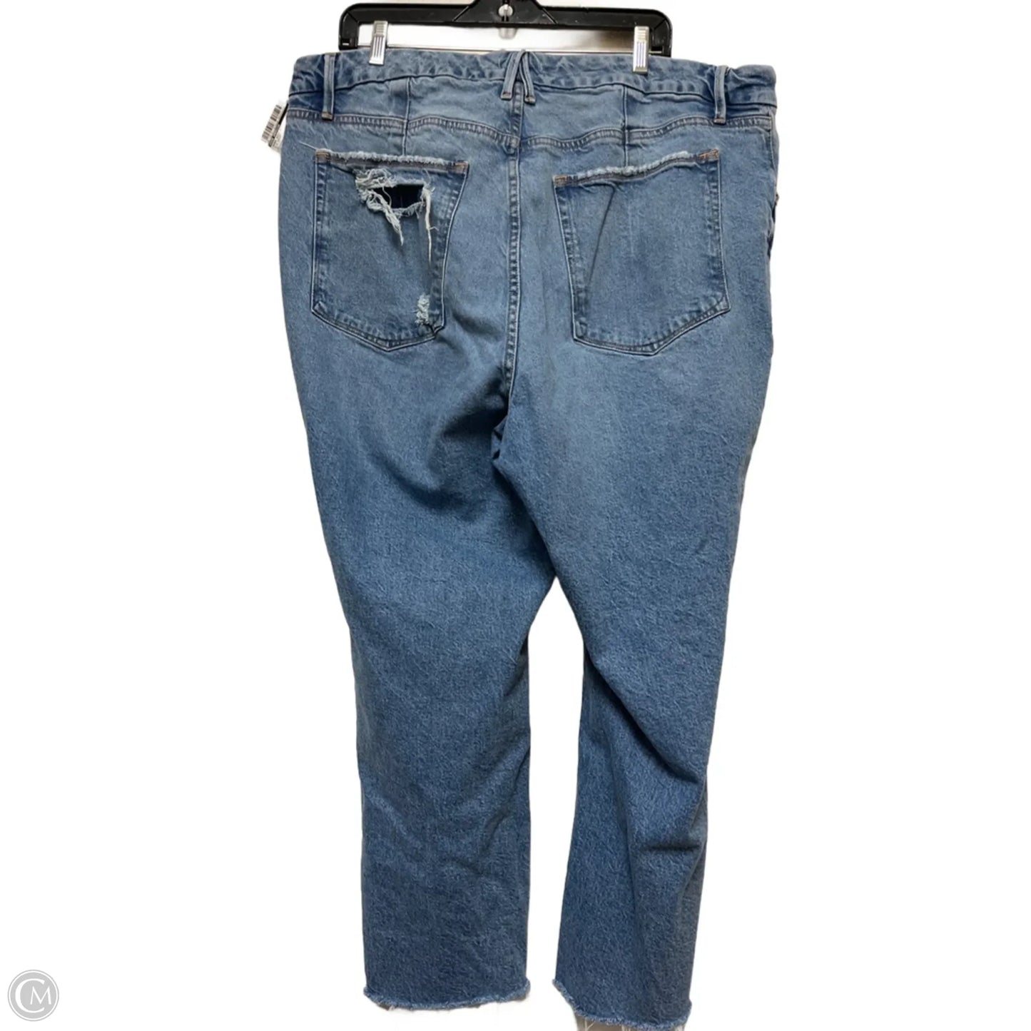 Jeans Boot Cut By Good American In Blue Denim, Size: 20