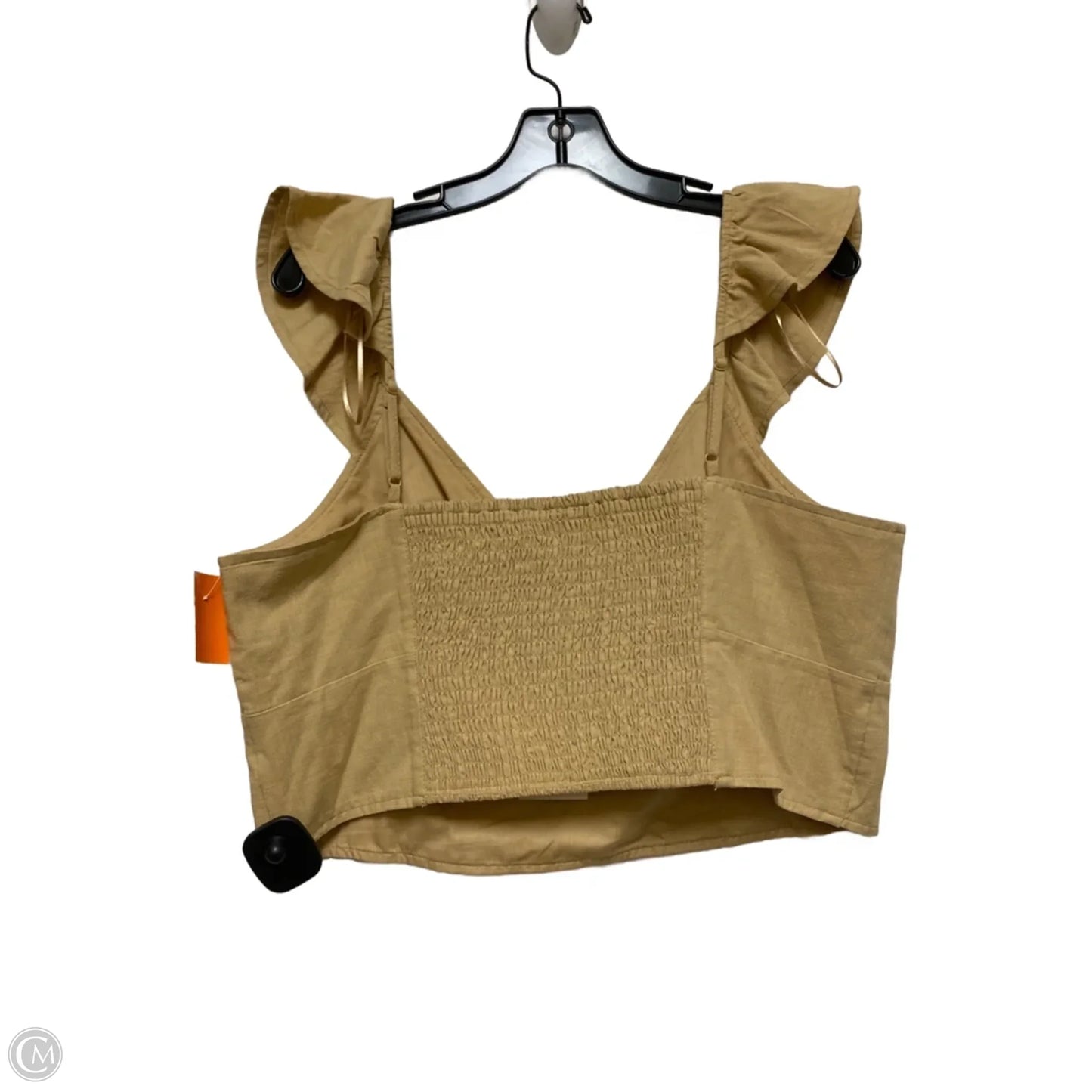 Top Sleeveless By A New Day In Tan, Size: L