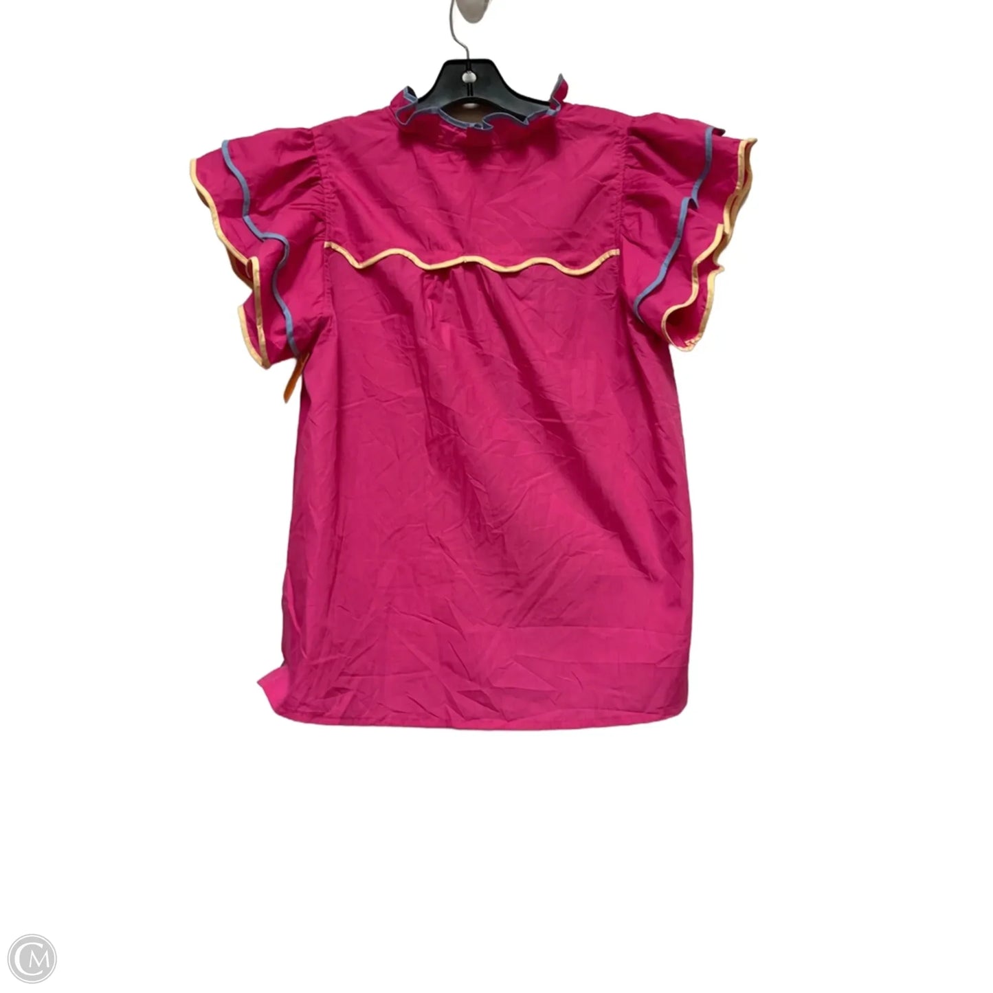 Top Short Sleeve By Entro In Pink, Size: L