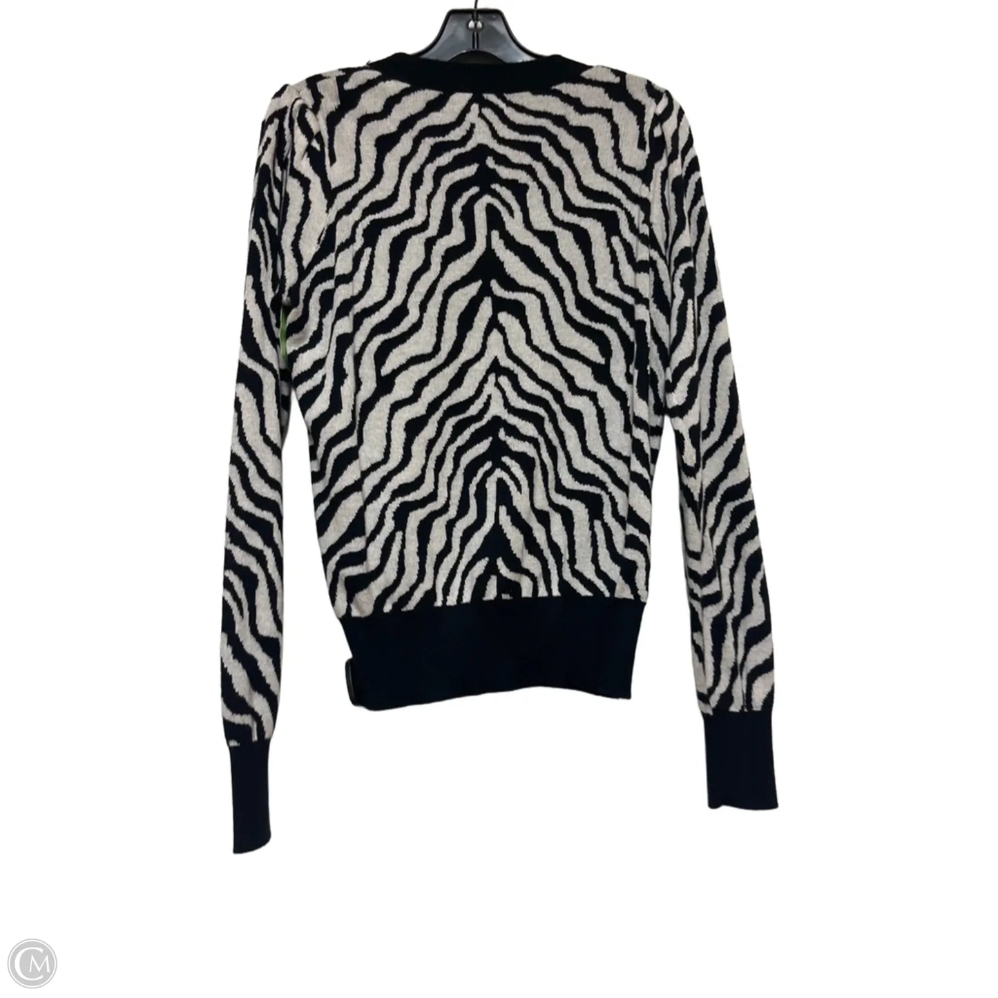 Top Long Sleeve By Philosophy In Zebra Print, Size: S