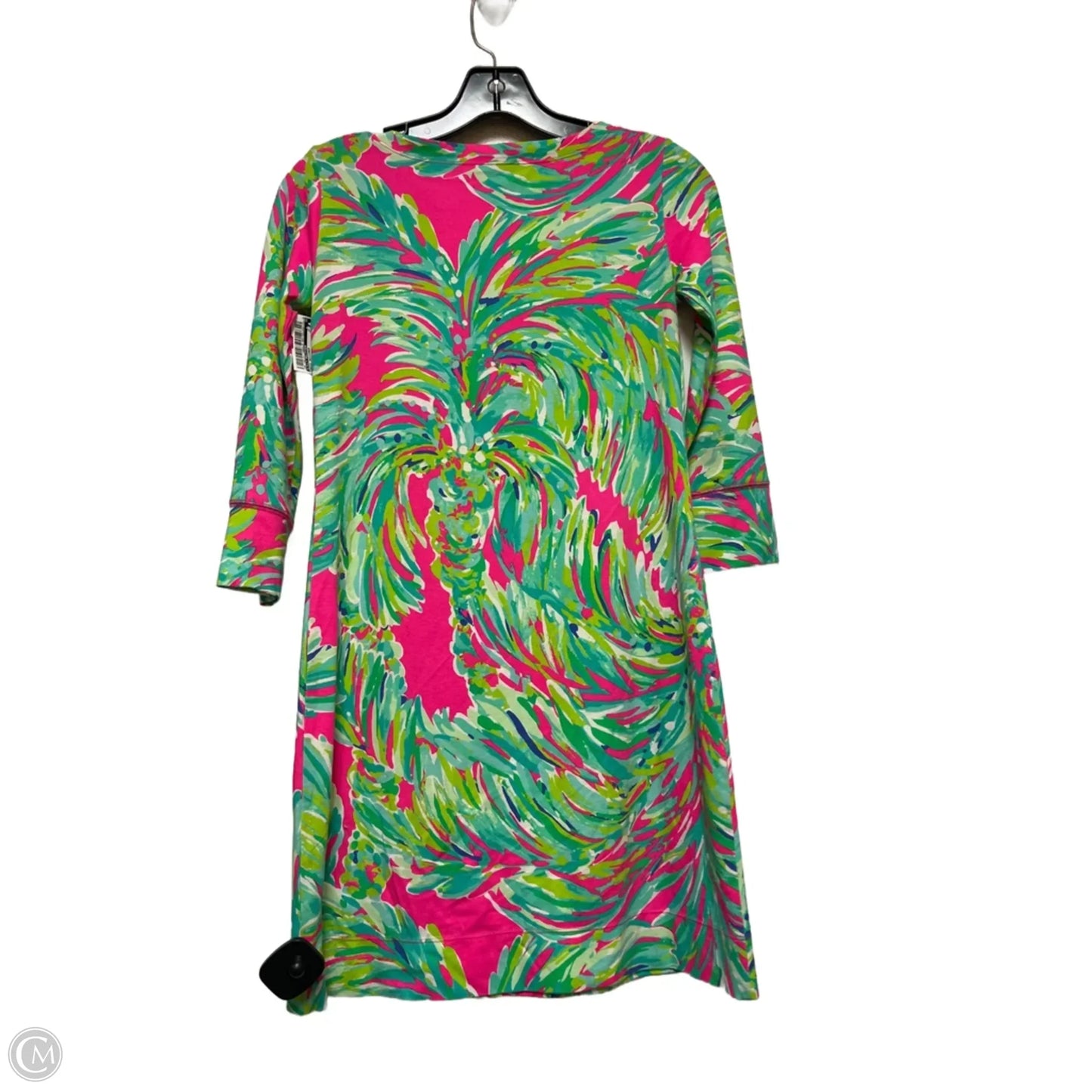 Dress Designer By Lilly Pulitzer In Green & Pink, Size: Xxs