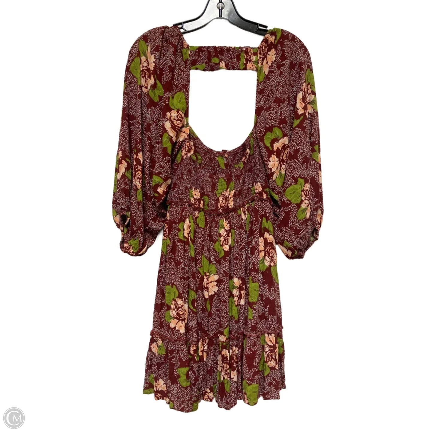 Dress Casual Short By Free People In Green & Red, Size: S
