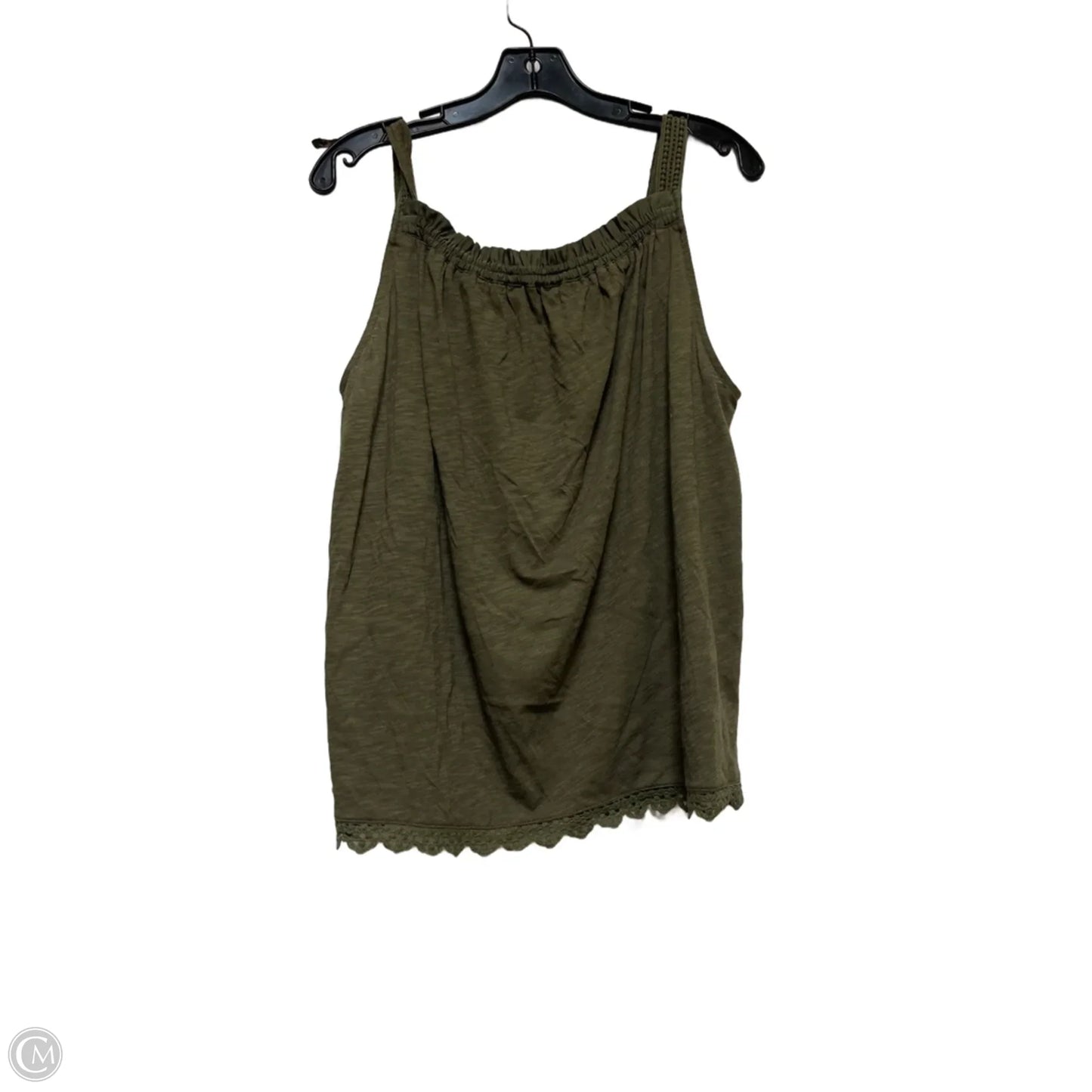 Top Sleeveless By Democracy In Green, Size: L