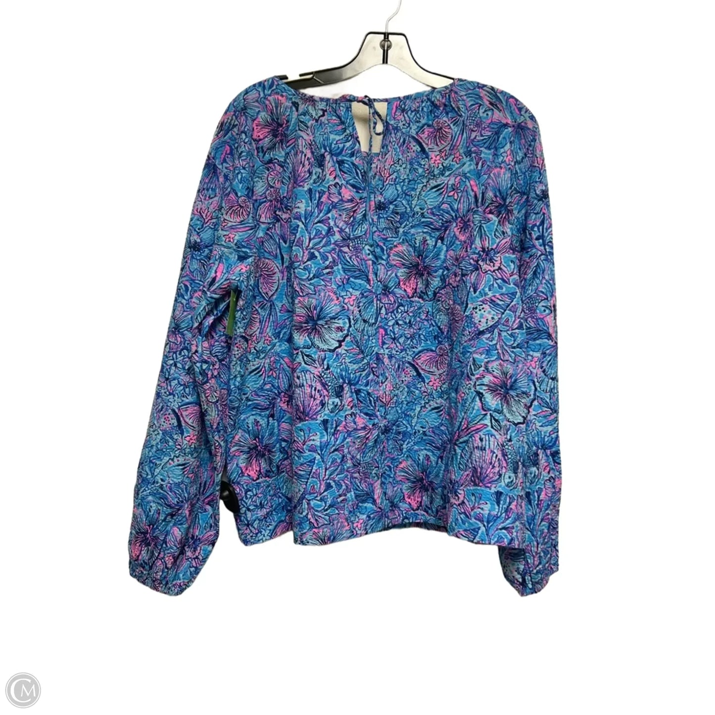 Top Long Sleeve Designer By Lilly Pulitzer In Nautical Print, Size: Xl