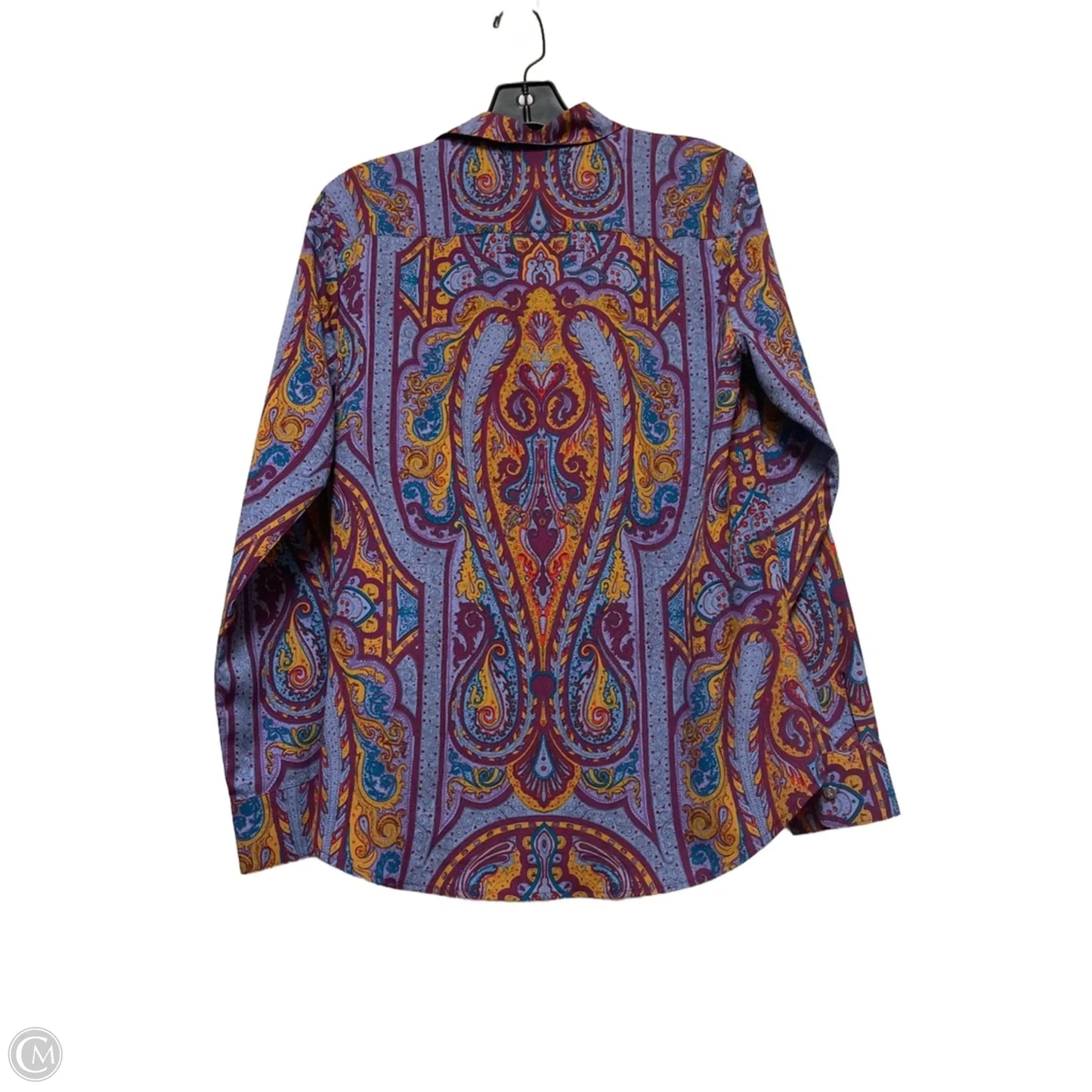 Top Long Sleeve By Lauren By Ralph Lauren In Paisley Print, Size: S