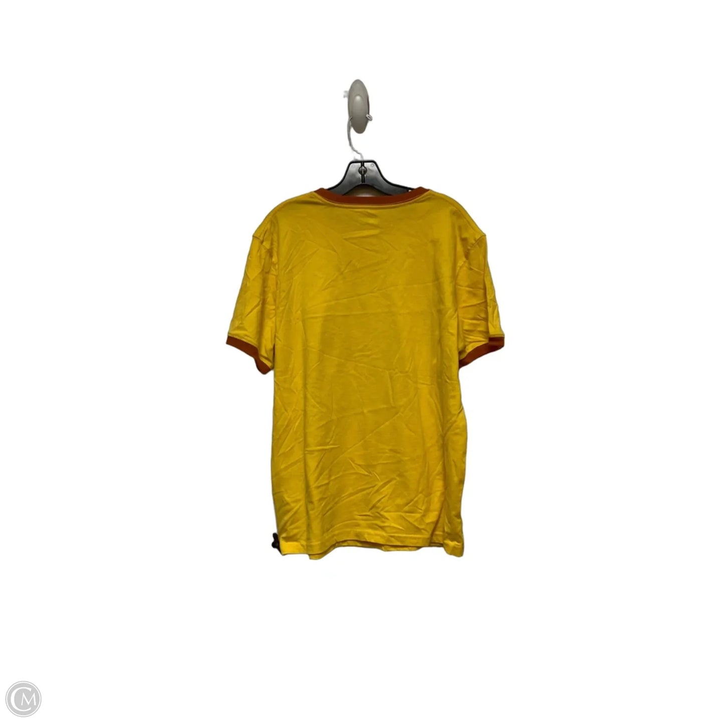 Top Short Sleeve Basic By Disney Store In Yellow, Size: M