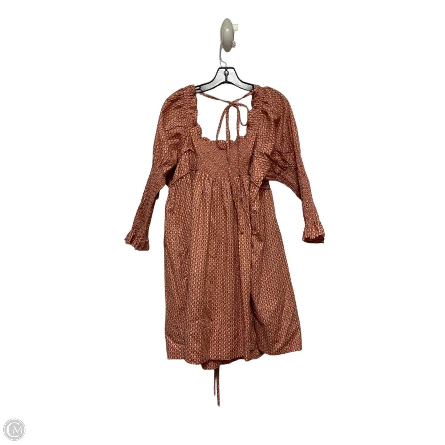 Dress Casual Short By Free People In Orange & Pink, Size: Xl