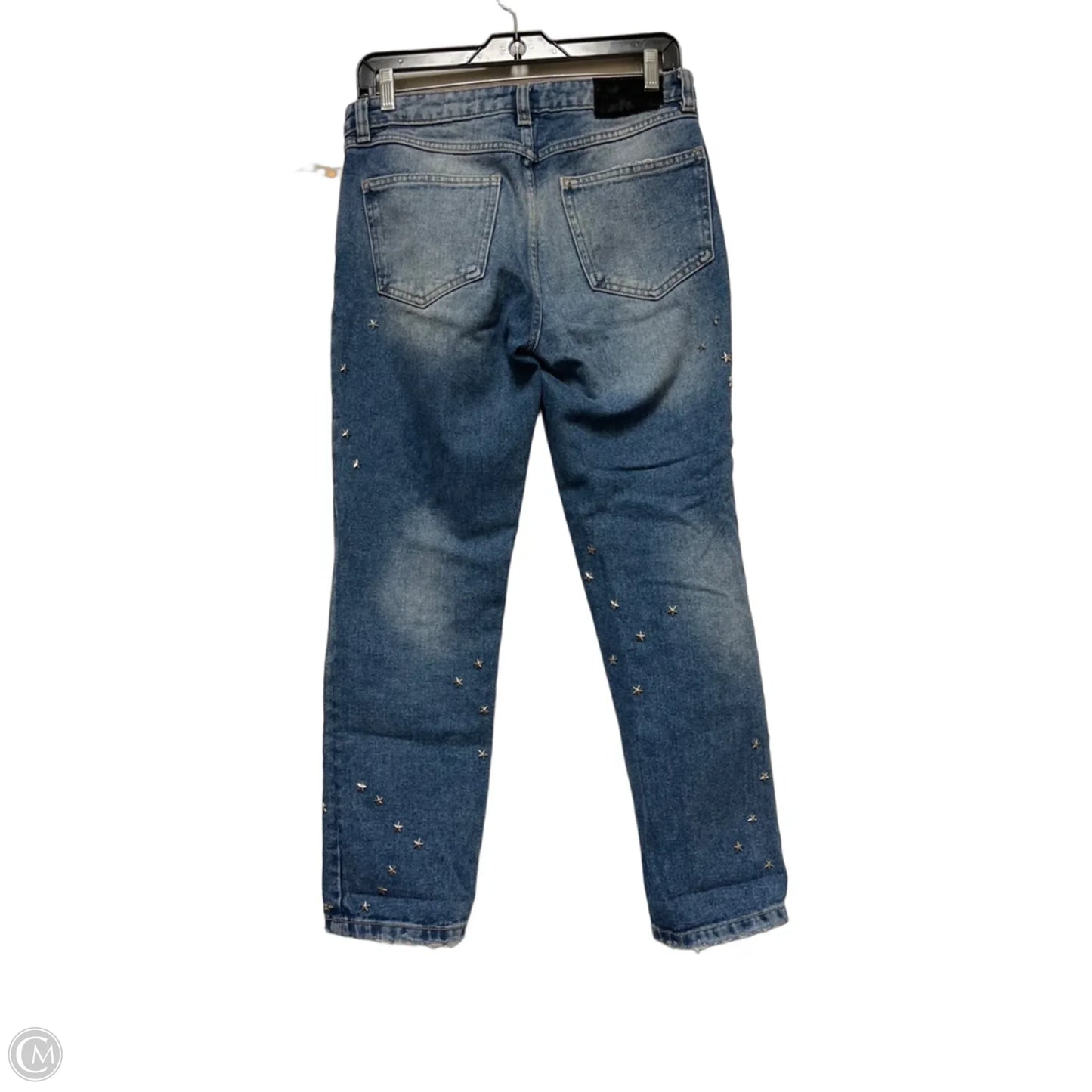 Jeans Cropped By Zara In Blue Denim, Size: 6
