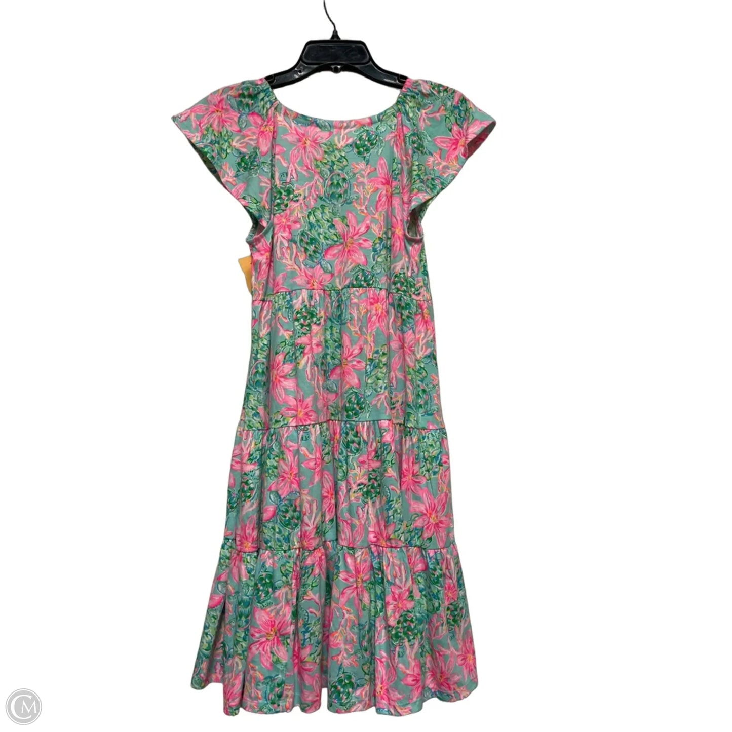 Dress Designer By Lilly Pulitzer In Green & Pink, Size: Xs