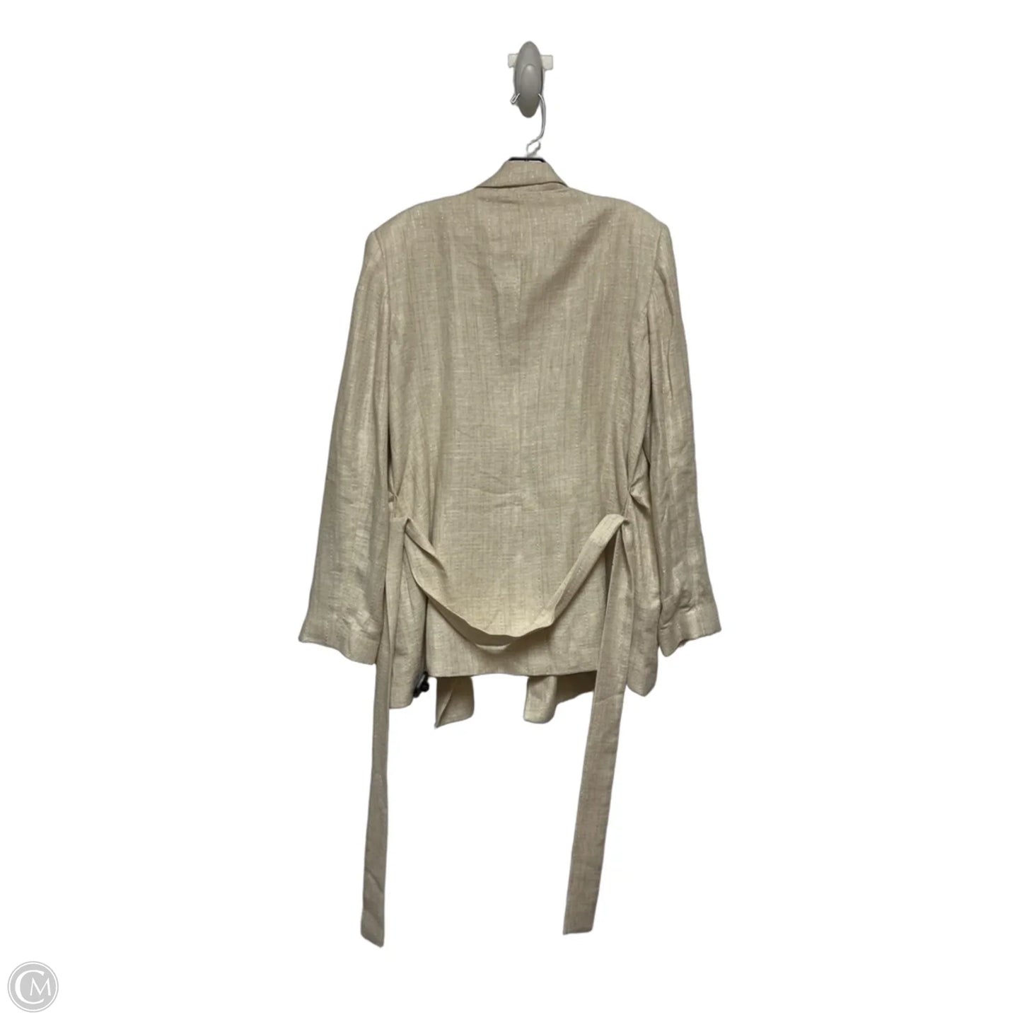 Blazer By Donna Karan In Cream, Size: Xl