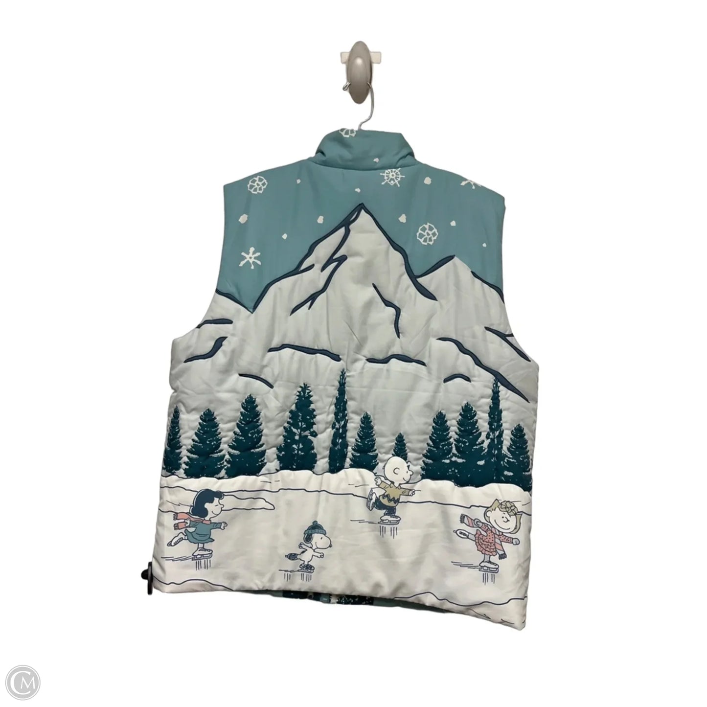 Vest Puffer & Quilted By Clothes Mentor In Aqua, Size: L
