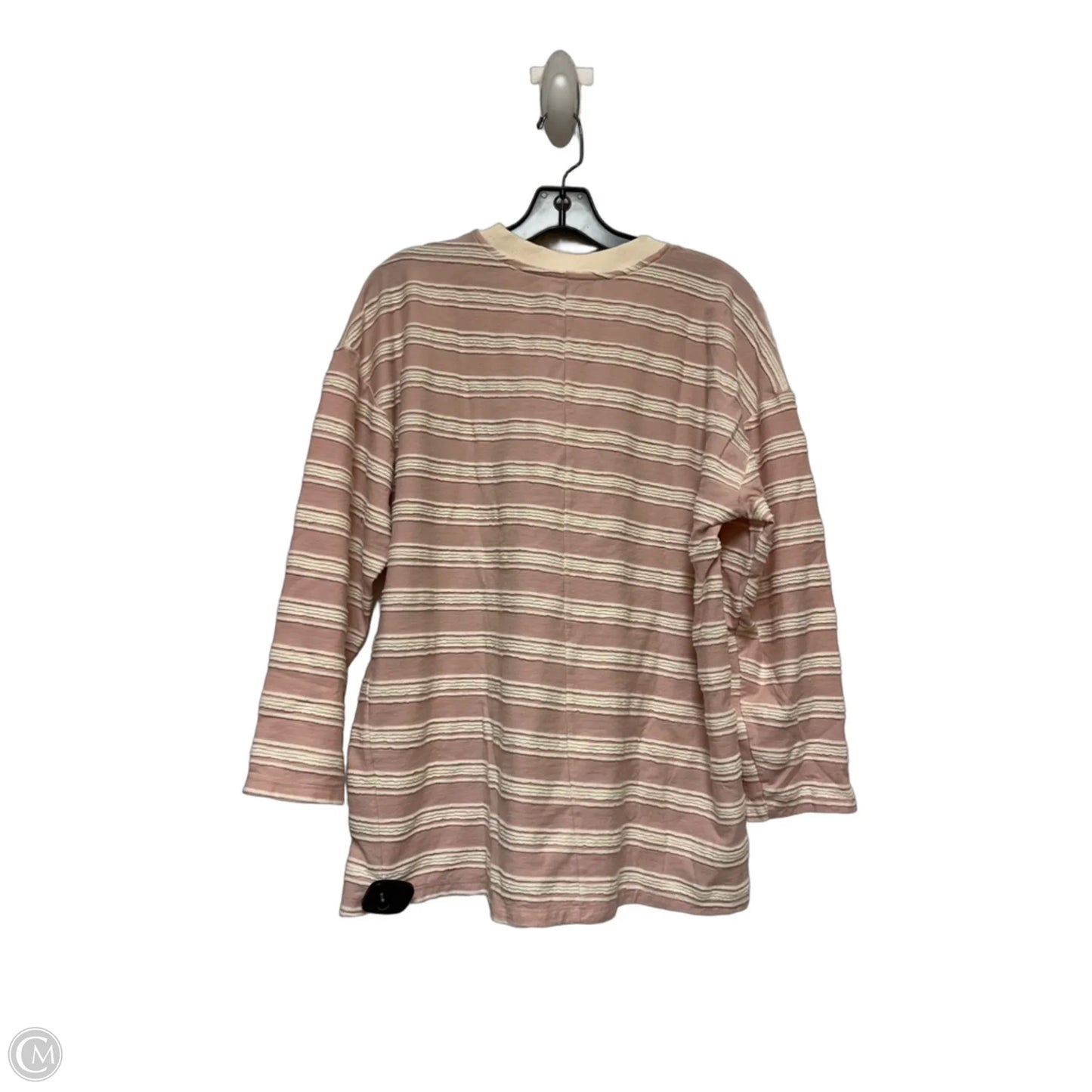 Top Long Sleeve By Clothes Mentor In Cream & Pink, Size: Xs