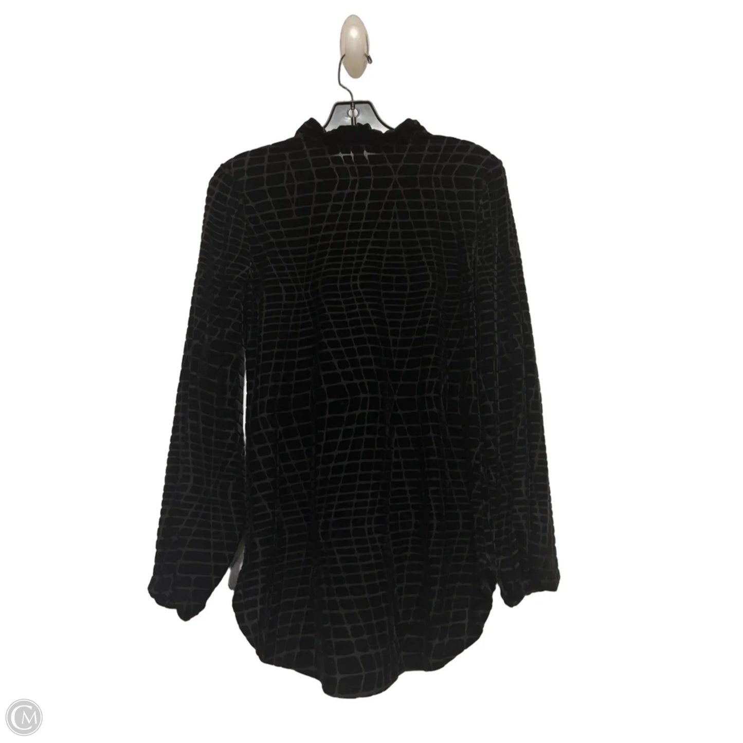 Top Long Sleeve By White House Black Market In Black, Size: Xxs