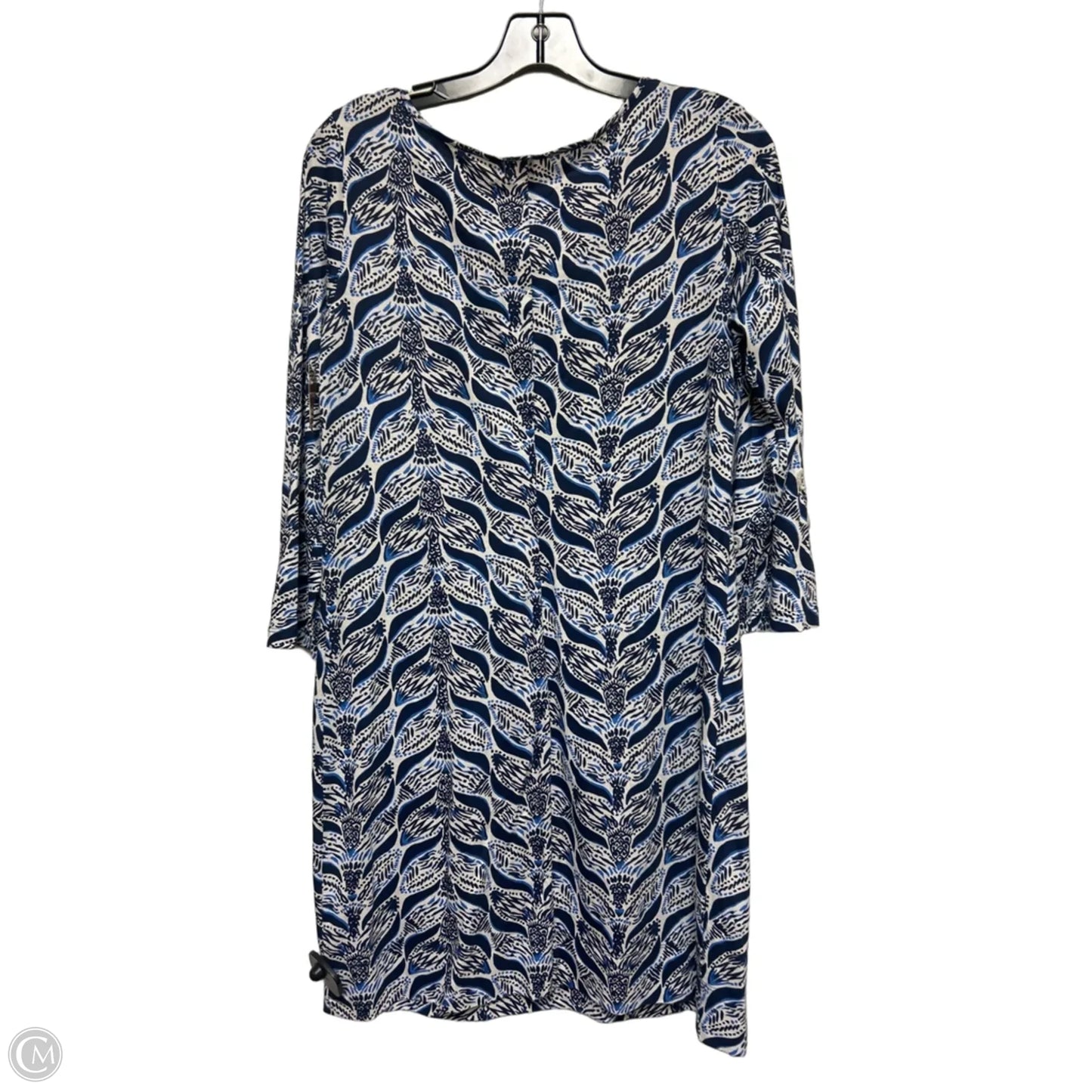 Dress Designer By Lilly Pulitzer In Blue & White, Size: M