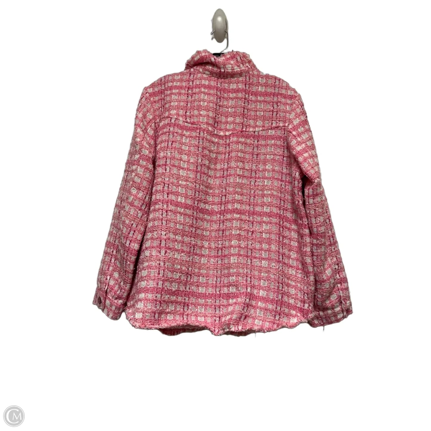 Blazer By Clothes Mentor In Plaid Pattern, Size: M