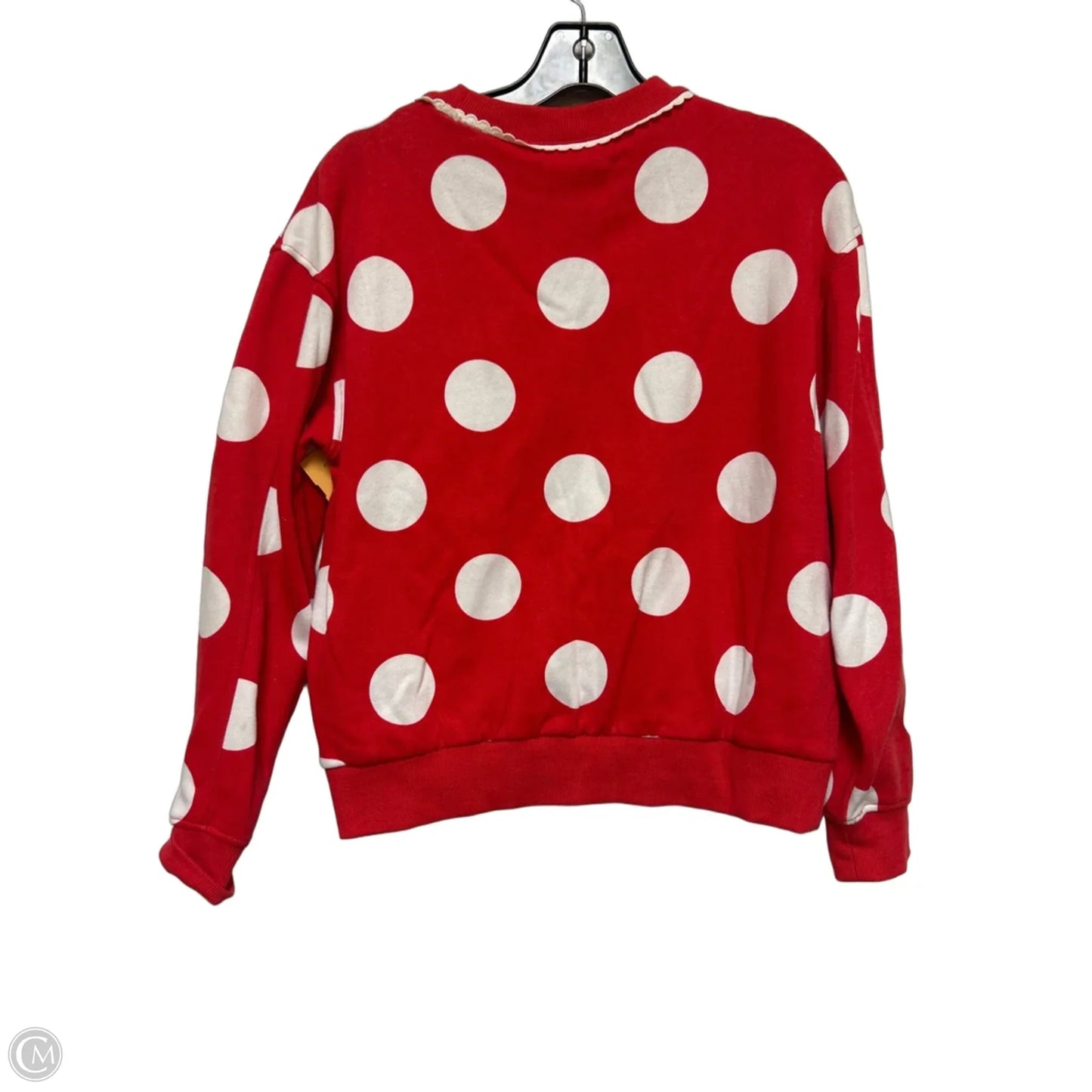 Sweatshirt Crewneck By Disney Store In Polkadot Pattern, Size: Xs