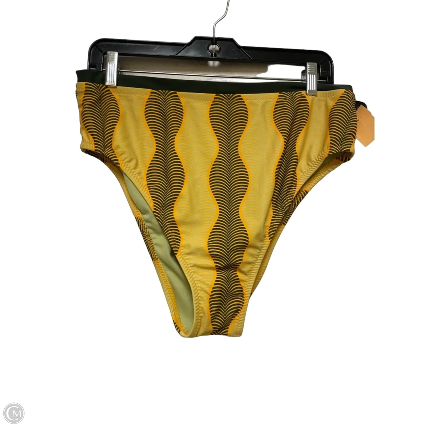 Swimsuit 2pc By Target In Green & Yellow, Size: 1x