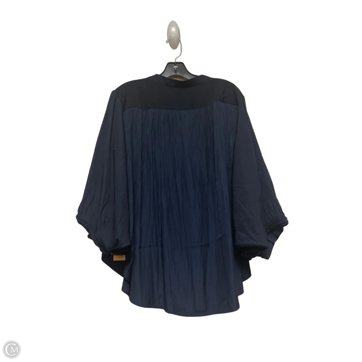 Top Long Sleeve By Chicos In Navy, Size: Xl