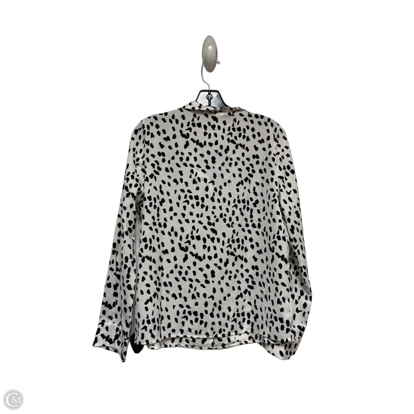 Top Long Sleeve By Cupshe In Black & White, Size: S