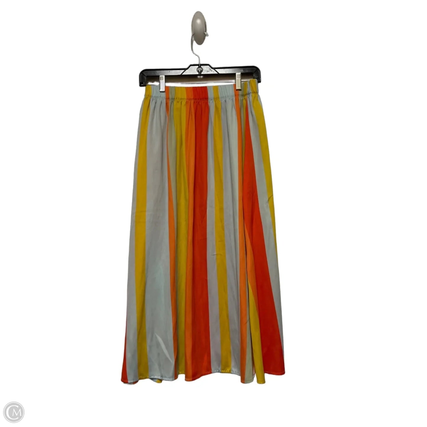 Skirt Midi By Loft In Striped Pattern, Size: Xs