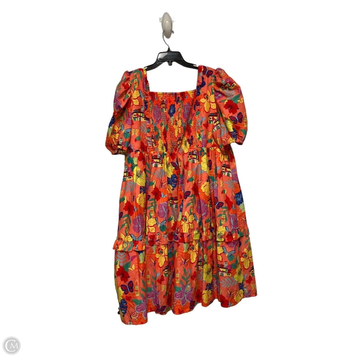 Dress Casual Short By Disney Store In Tropical Print, Size: 2x