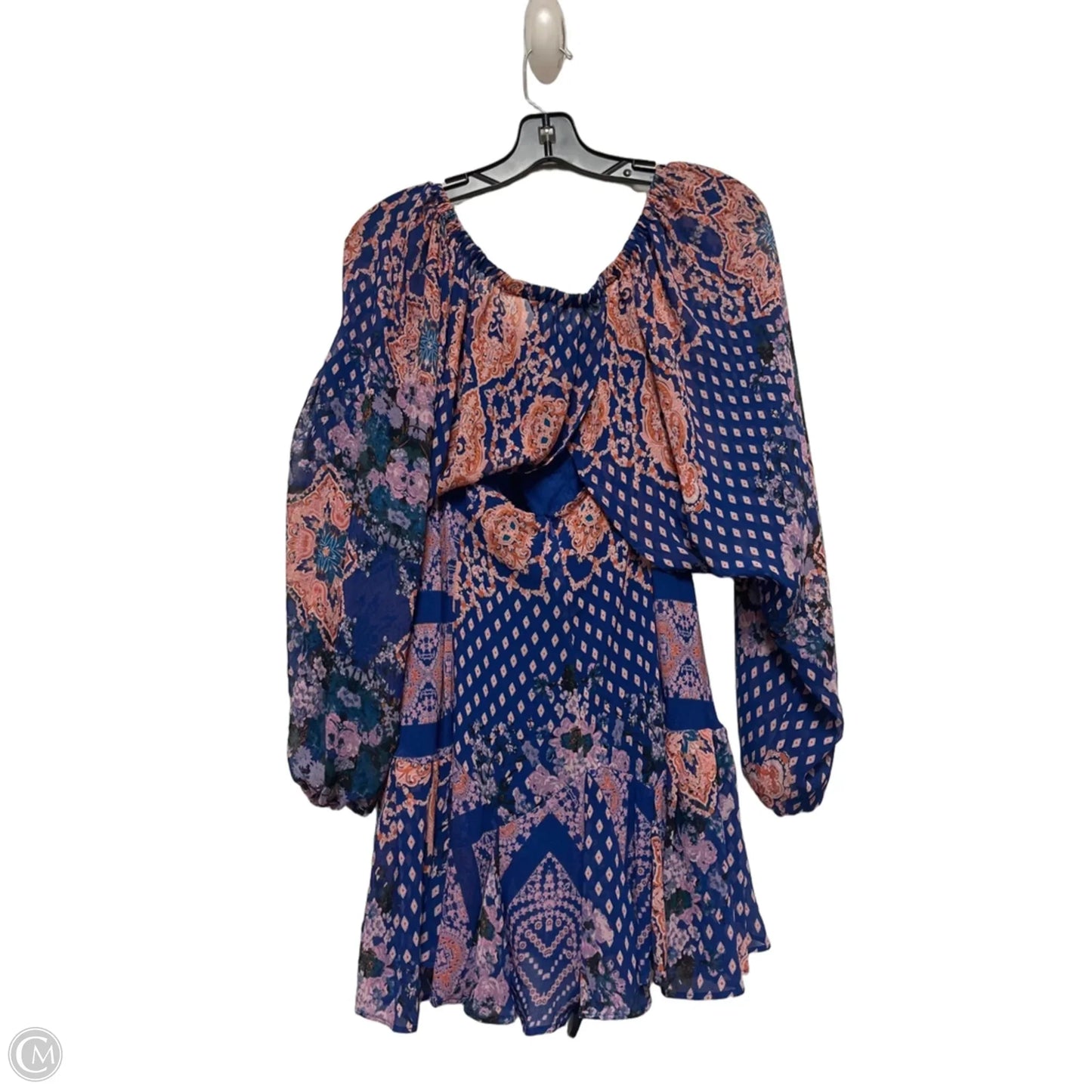 Dress Casual Short By Free People In Blue & Orange, Size: S