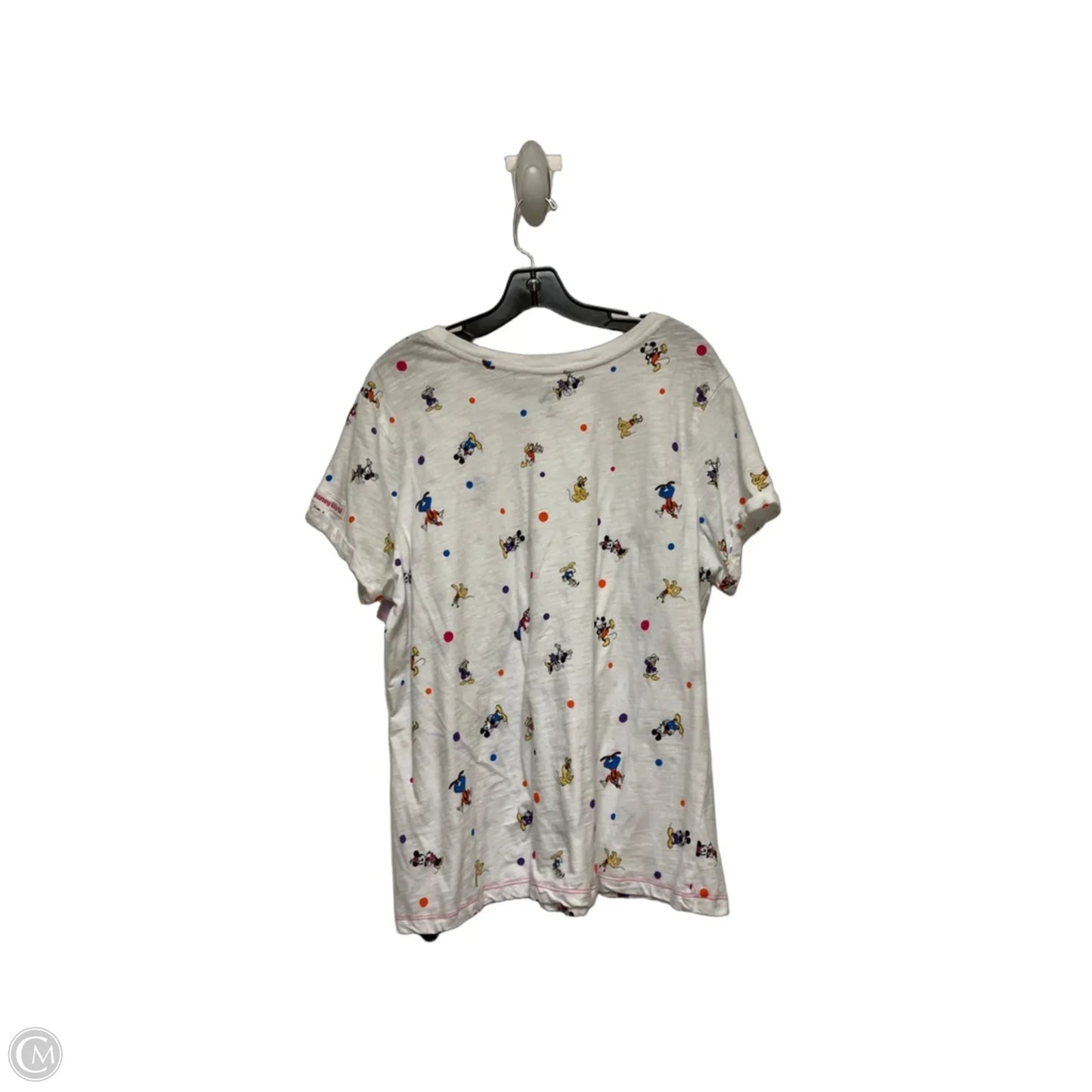 Top Short Sleeve Basic By Disney Store In White, Size: 1x
