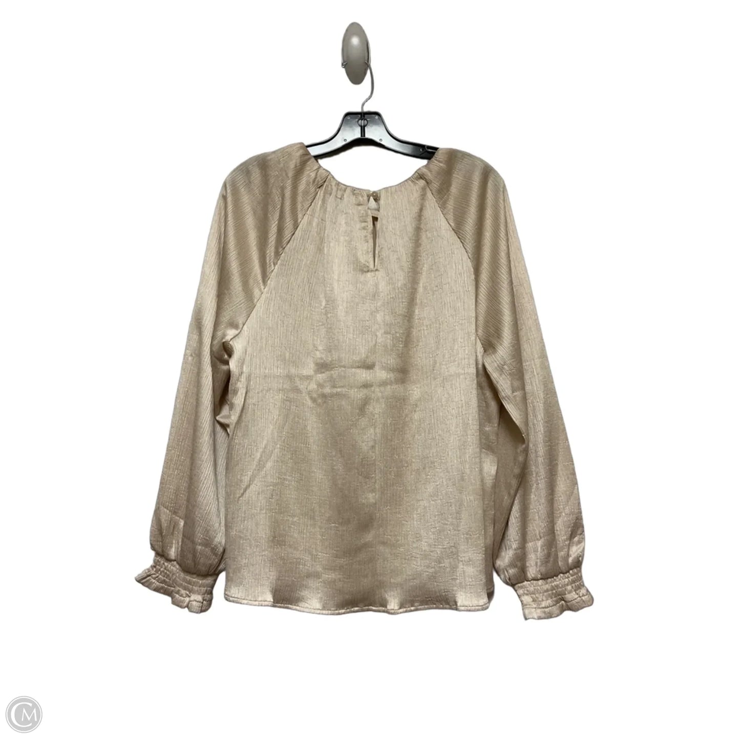 Top Long Sleeve By Loft In Cream, Size: L