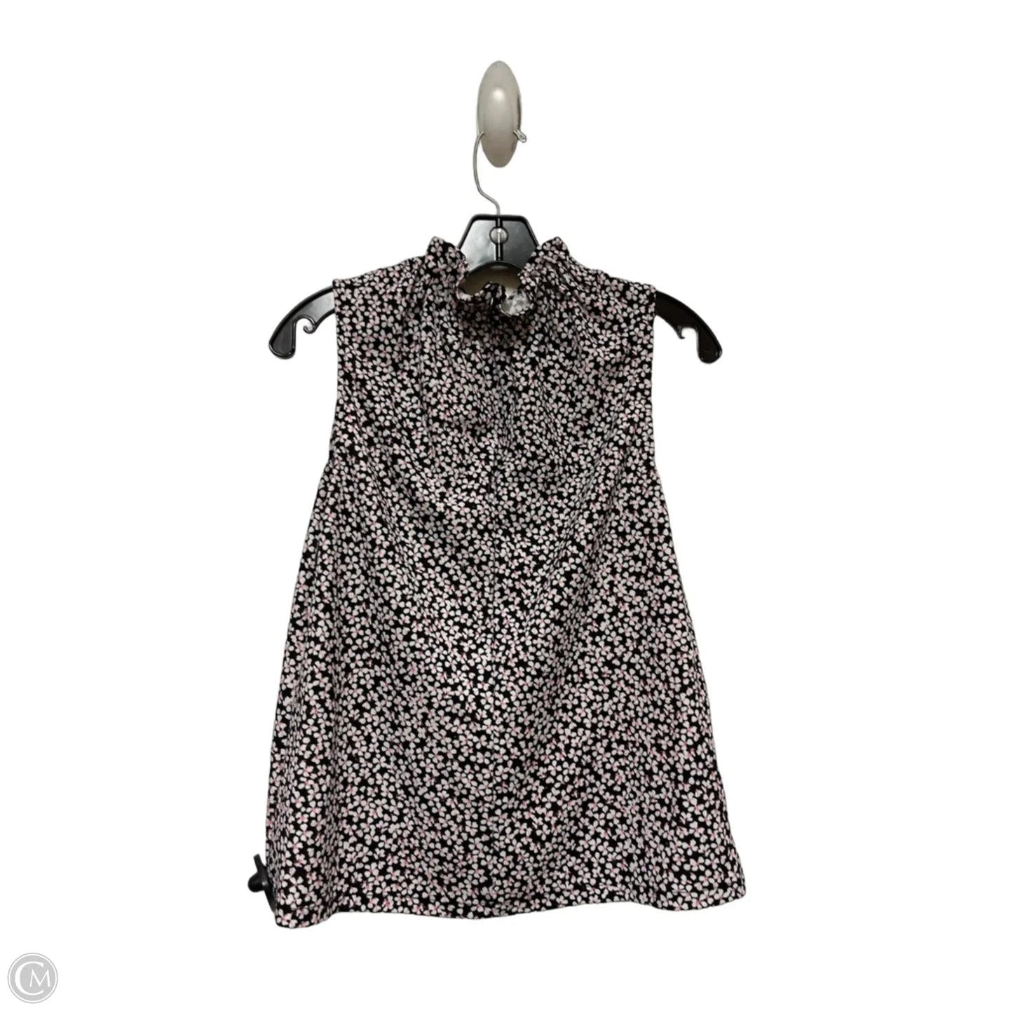 Top Sleeveless By Ann Taylor In Black & White, Size: S