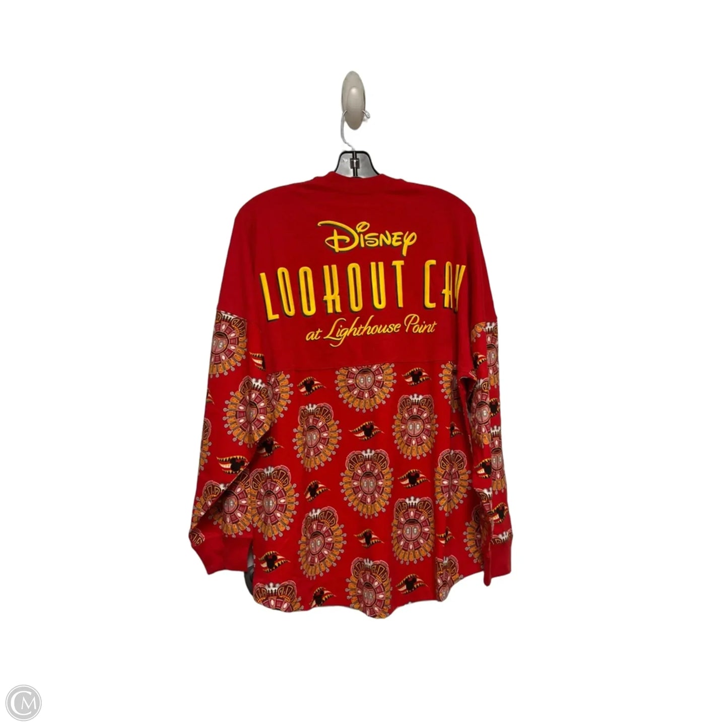 Top Long Sleeve By Disney Store In Red & White, Size: M