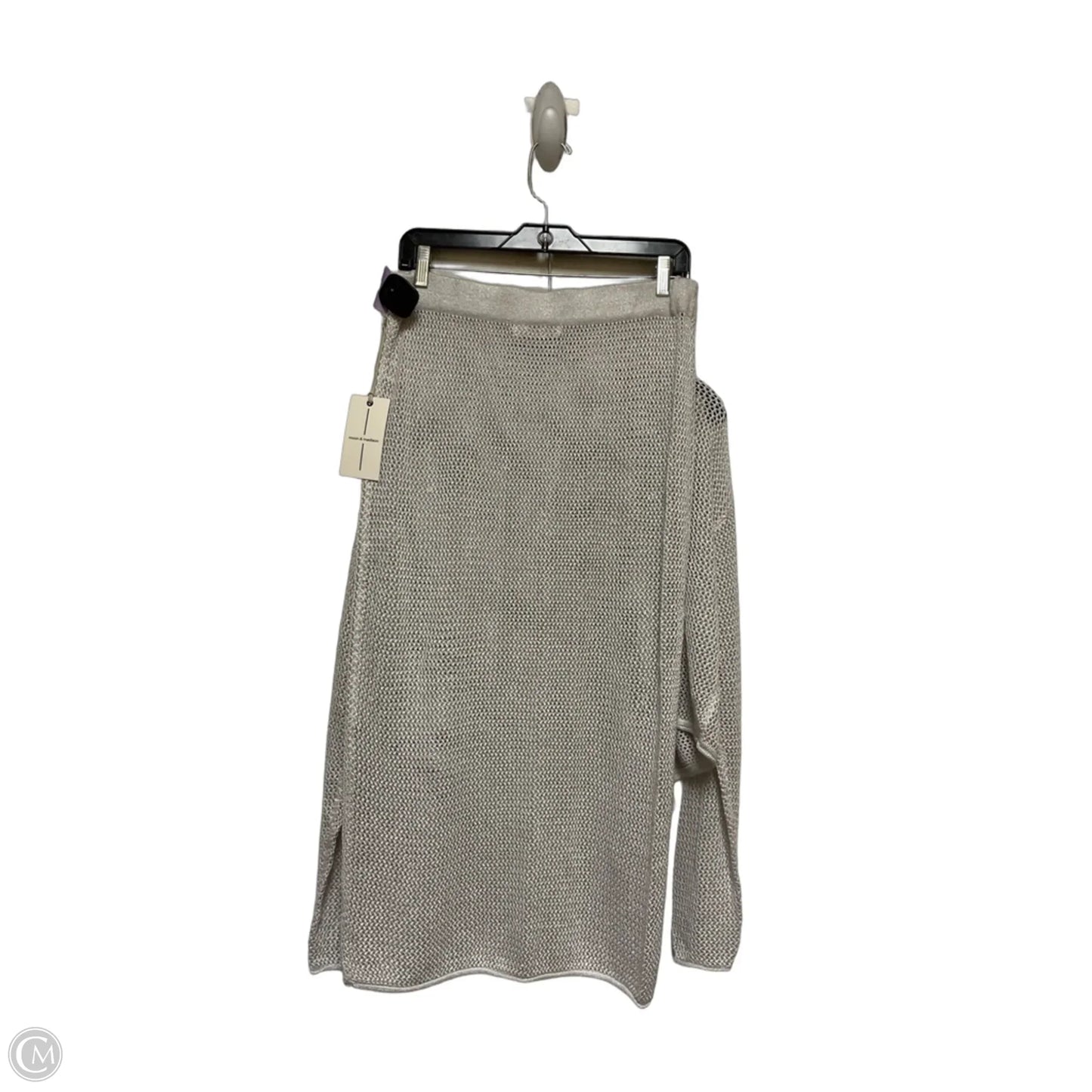 Skirt Set 2pc By Moon And Madison In Silver, Size: L