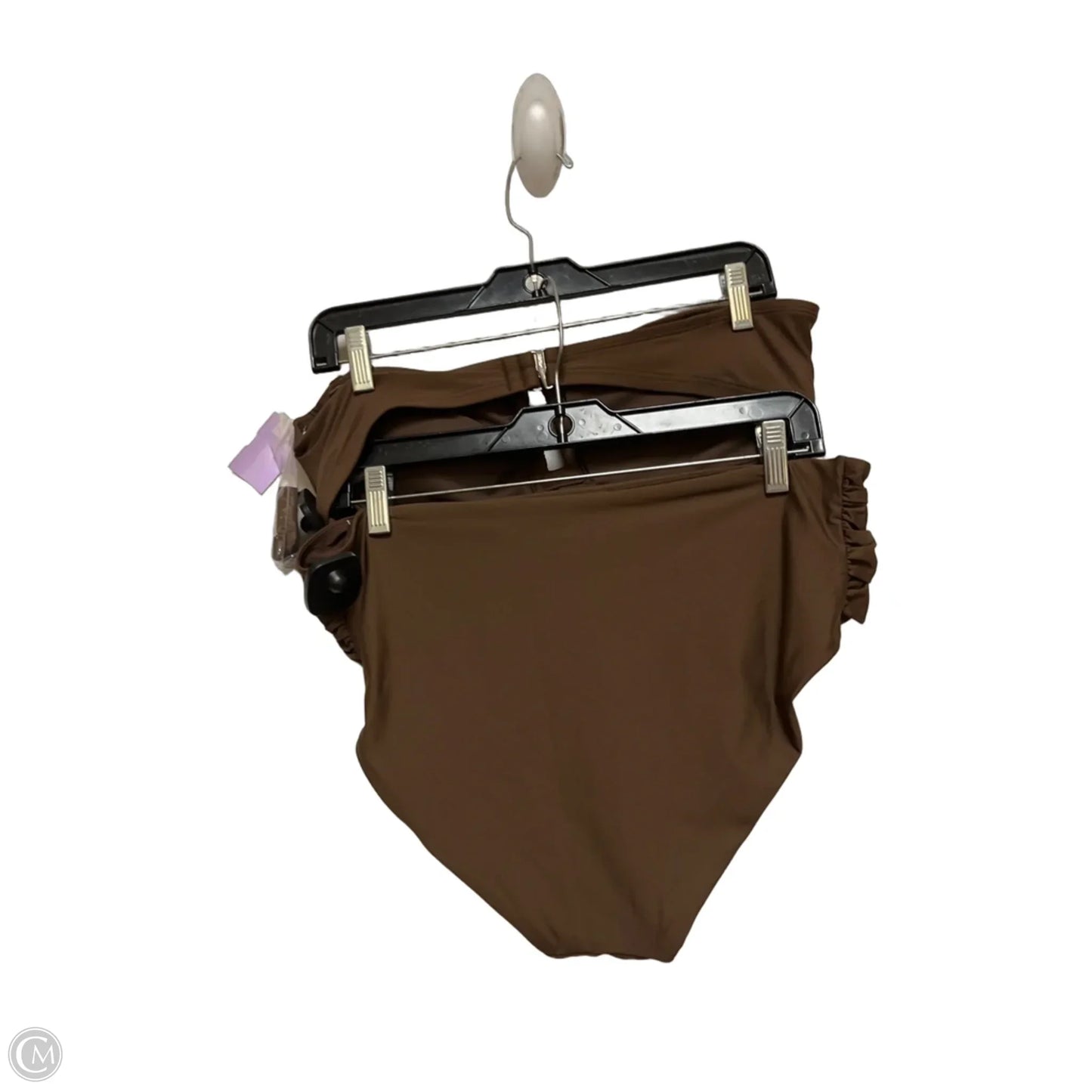 Swimsuit 2pc By Dkny In Brown, Size: L