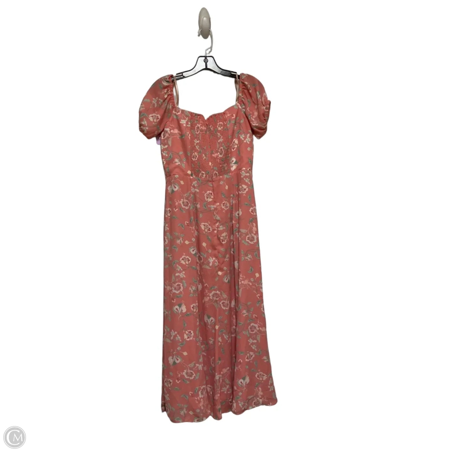 Dress Casual Midi By Wayf In Floral Print, Size: M