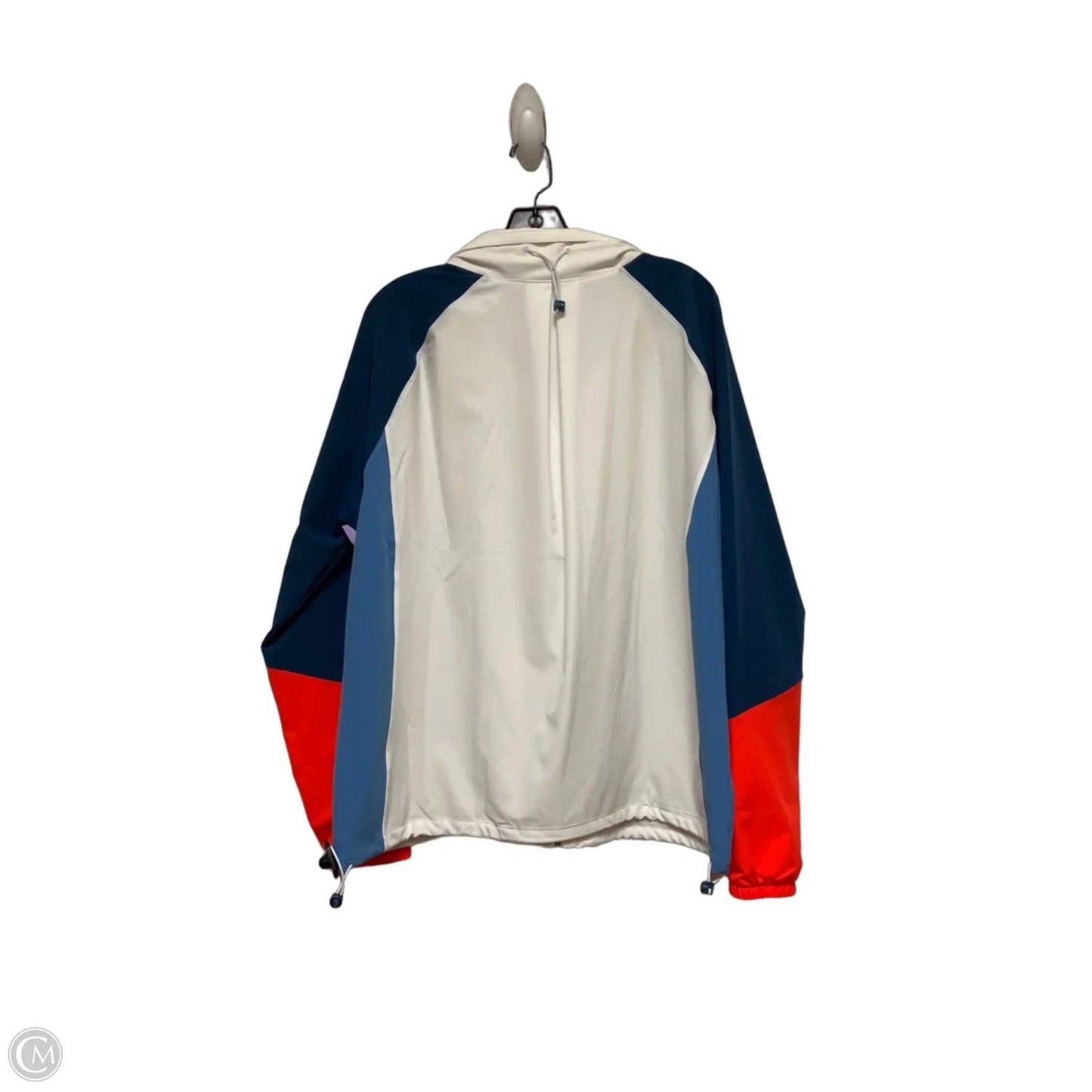 Jacket Windbreaker By Under Armour In Blue & White, Size: Xl