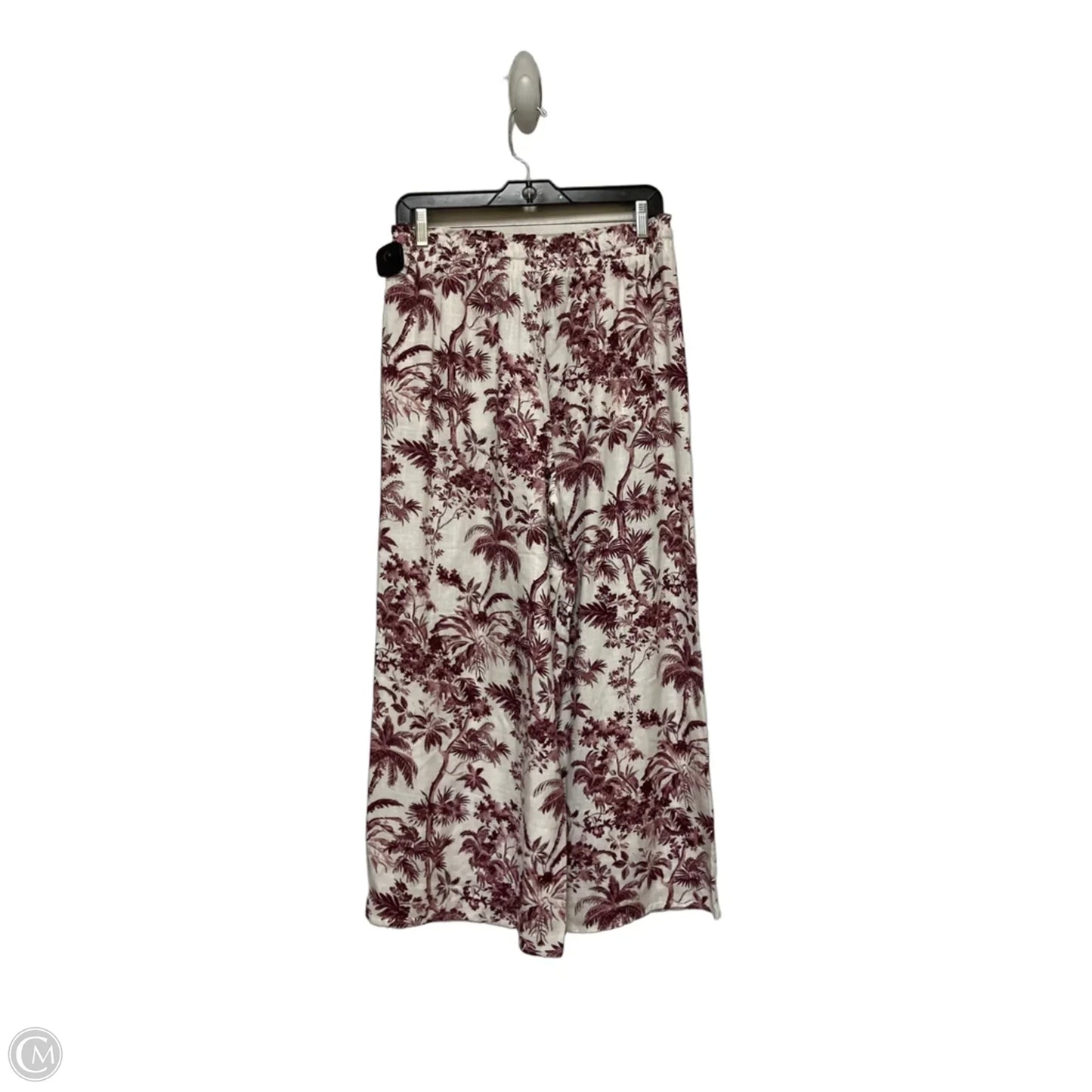 Pants Wide Leg By Lc Lauren Conrad In Tropical Print, Size: Mp