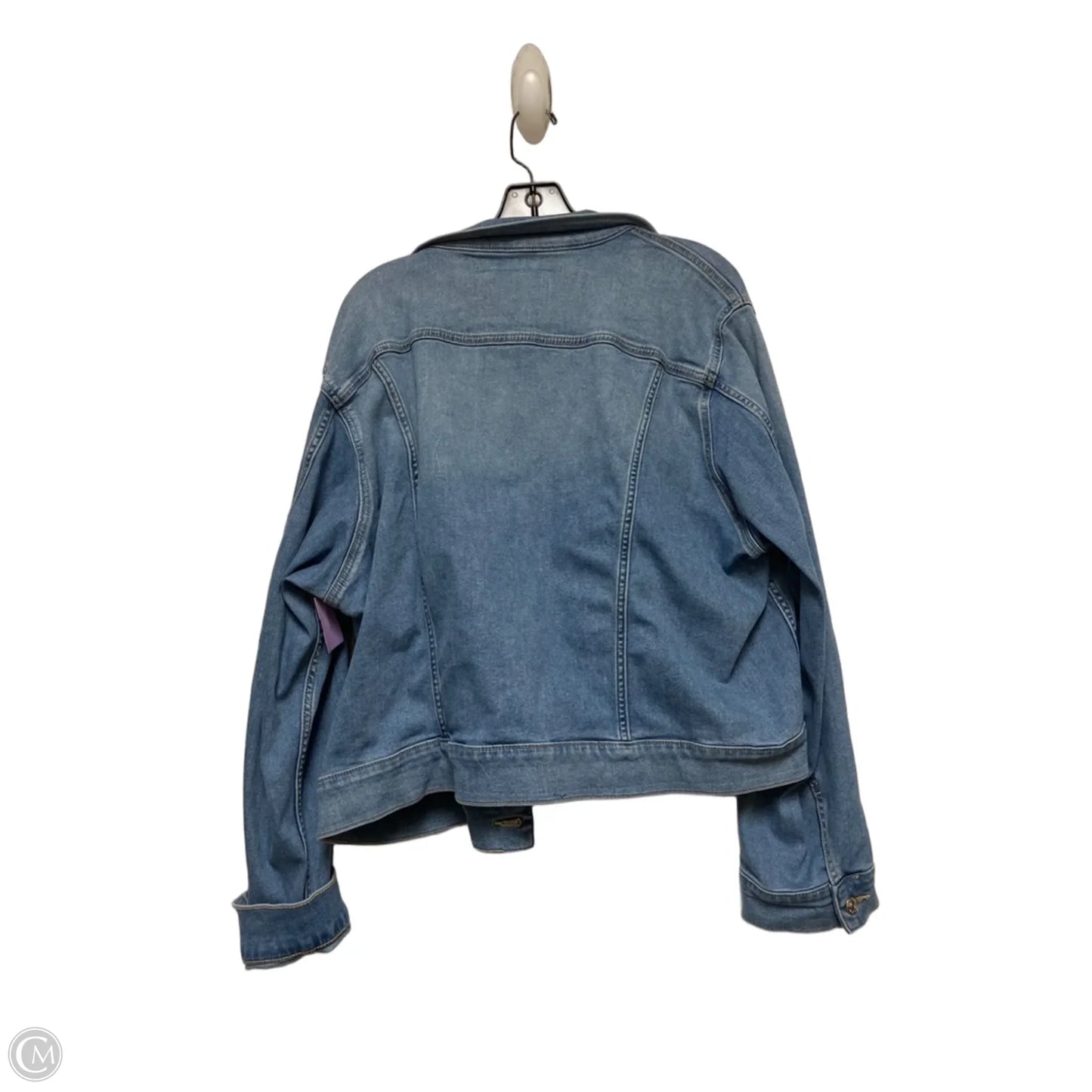 Jacket Denim By Calvin Klein In Blue Denim, Size: Xxl