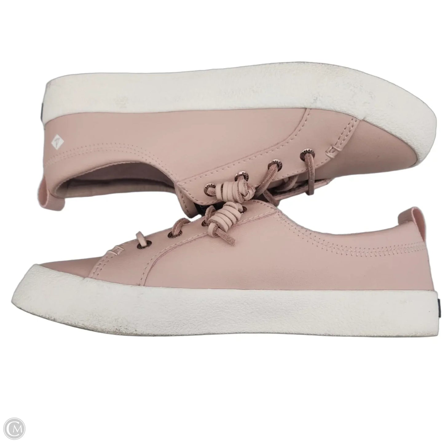 Shoes Flats By Sperry In Pink & White, Size: 8