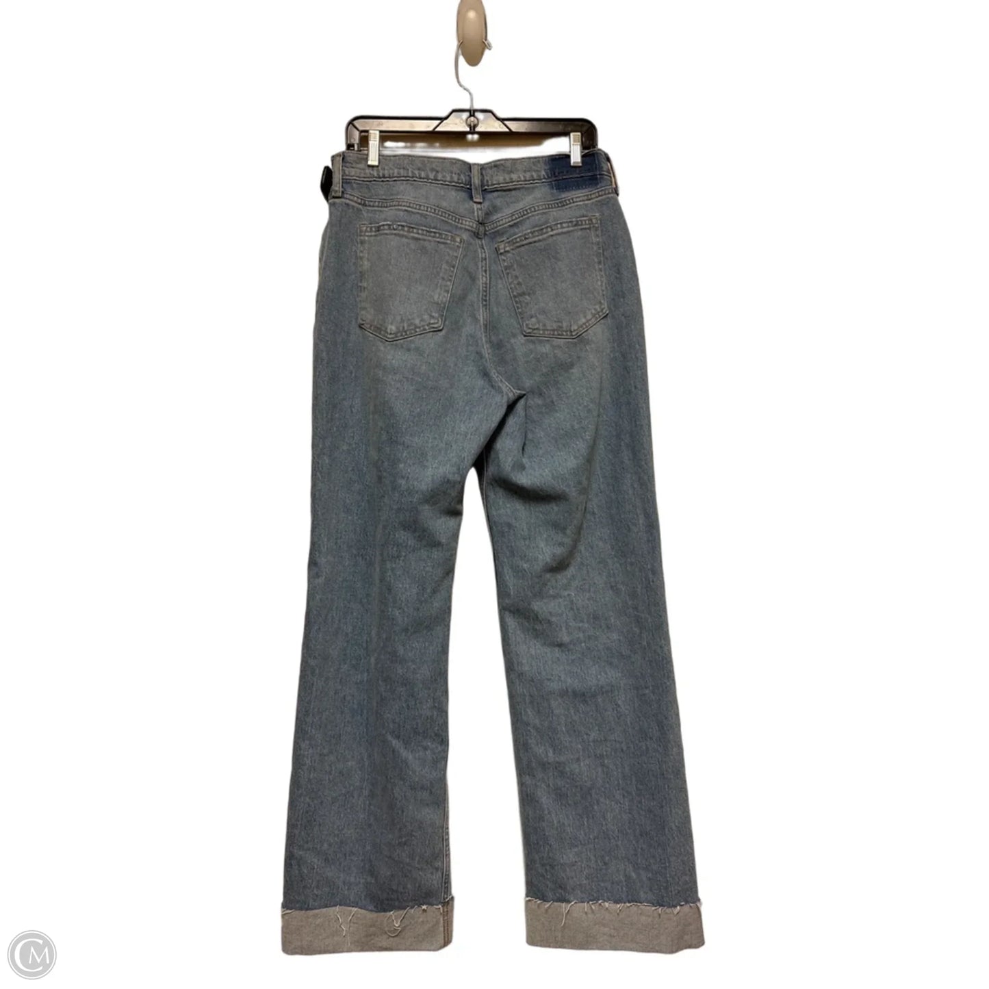 Jeans Wide Leg By Abercrombie And Fitch In Blue Denim, Size: 6