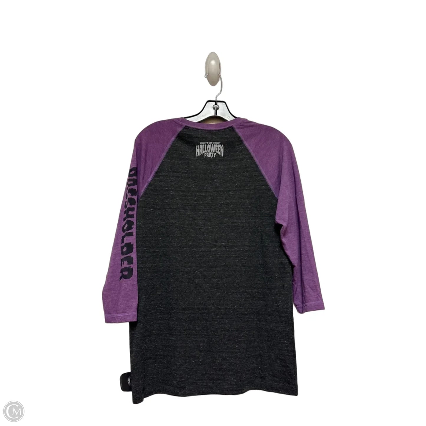 Top Long Sleeve By Disney Store In Black & Purple, Size: S