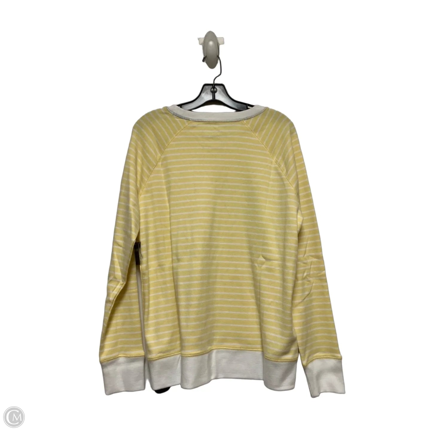 Top Long Sleeve By Eddie Bauer In Striped Pattern, Size: L