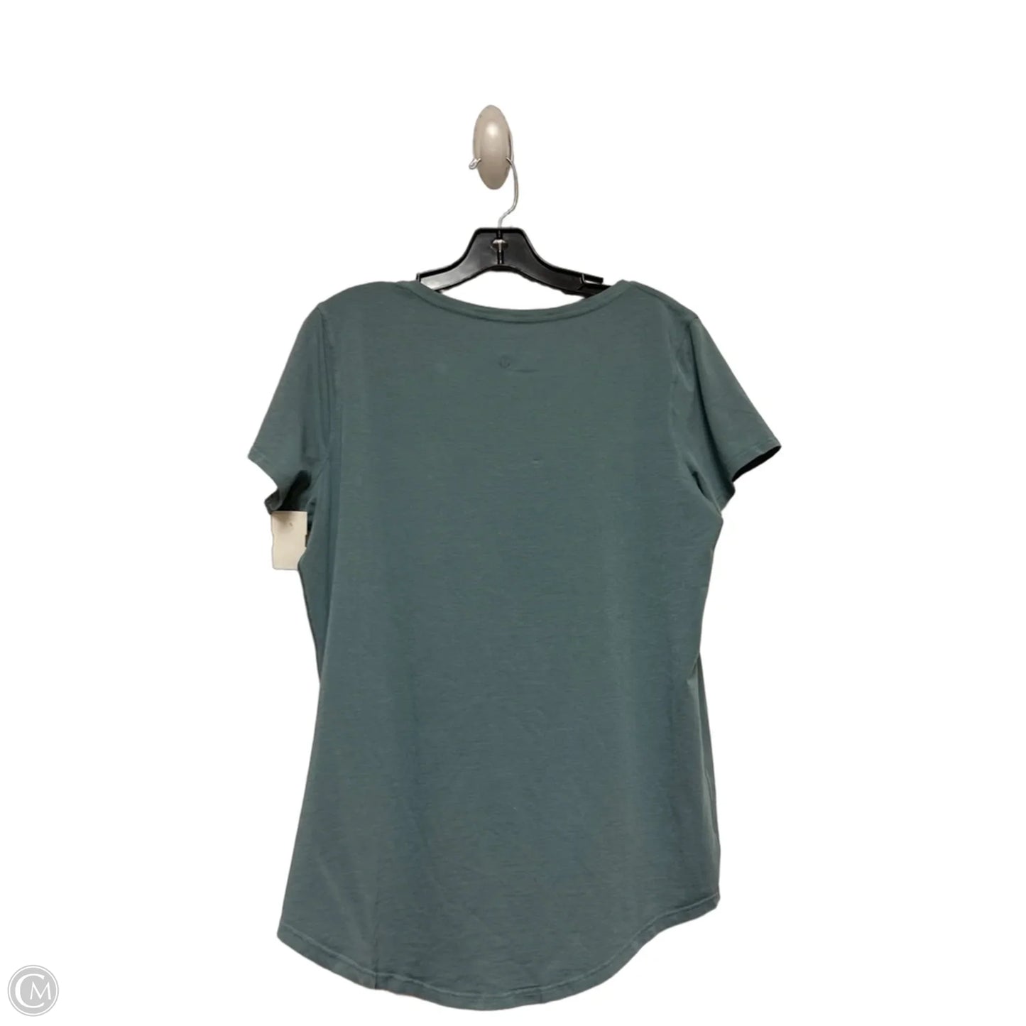 Athletic Top Short Sleeve By Lululemon In Green, Size: M